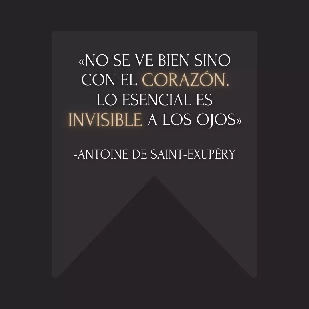 El amor es algo difícil de medir o explicar, pero esta enseñanza, que resume la filosofía de “El principito”, nos da una pista para entender su valor, sobre todo cuando la ampliamos con la siguiente sentencia del libro: “el tiempo que perdiste con tu rosa es lo que la hace tan importante”. Una lección vital que demuestra que el verdadero valor de las cosas es relativo y depende de nuestra visión subjetiva (el “corazón”).