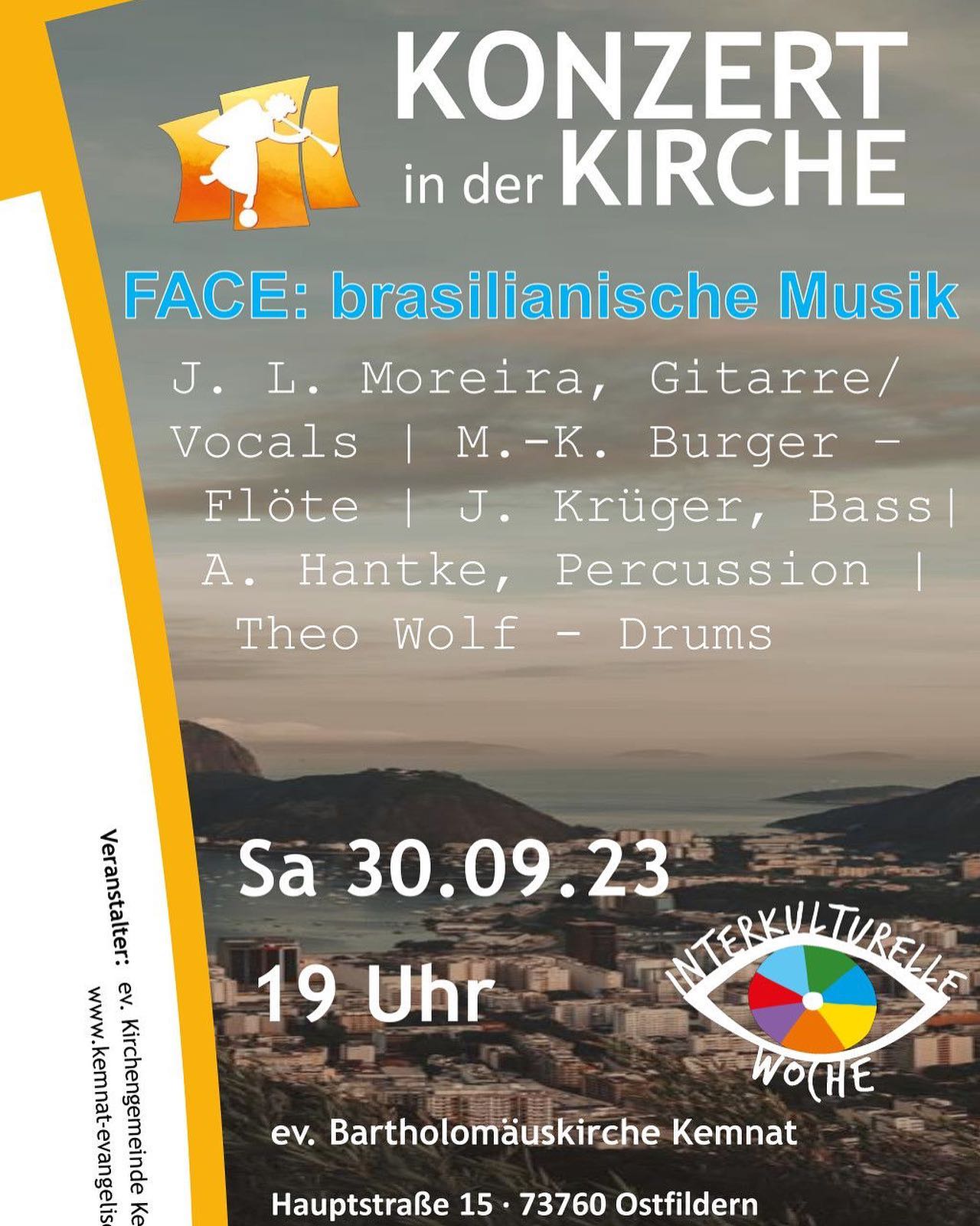 🎶Live Music
Liebe Leute in Stuttgart und Umgebung. Am Samstag bin ich mit der Band FACE in Ostfildern und wir bringen Musik von Clube da Esquina, ein paar Sambas und andere brasilianische Rhythmen mit. Kommt vorbei und erzählt es weiter. 19 Uhr gehts los, Weitere Details auf dem Flyer. Ich freue mich drauf! 🙂
@m.joaolucas @gitboard @aronhantke @theowolf.drums
#livemusic #flute #jazzflute #miltonnascimento #clubedaesquina #samba #brasil #ivanlins #edulobo #face #interkulturellewoche