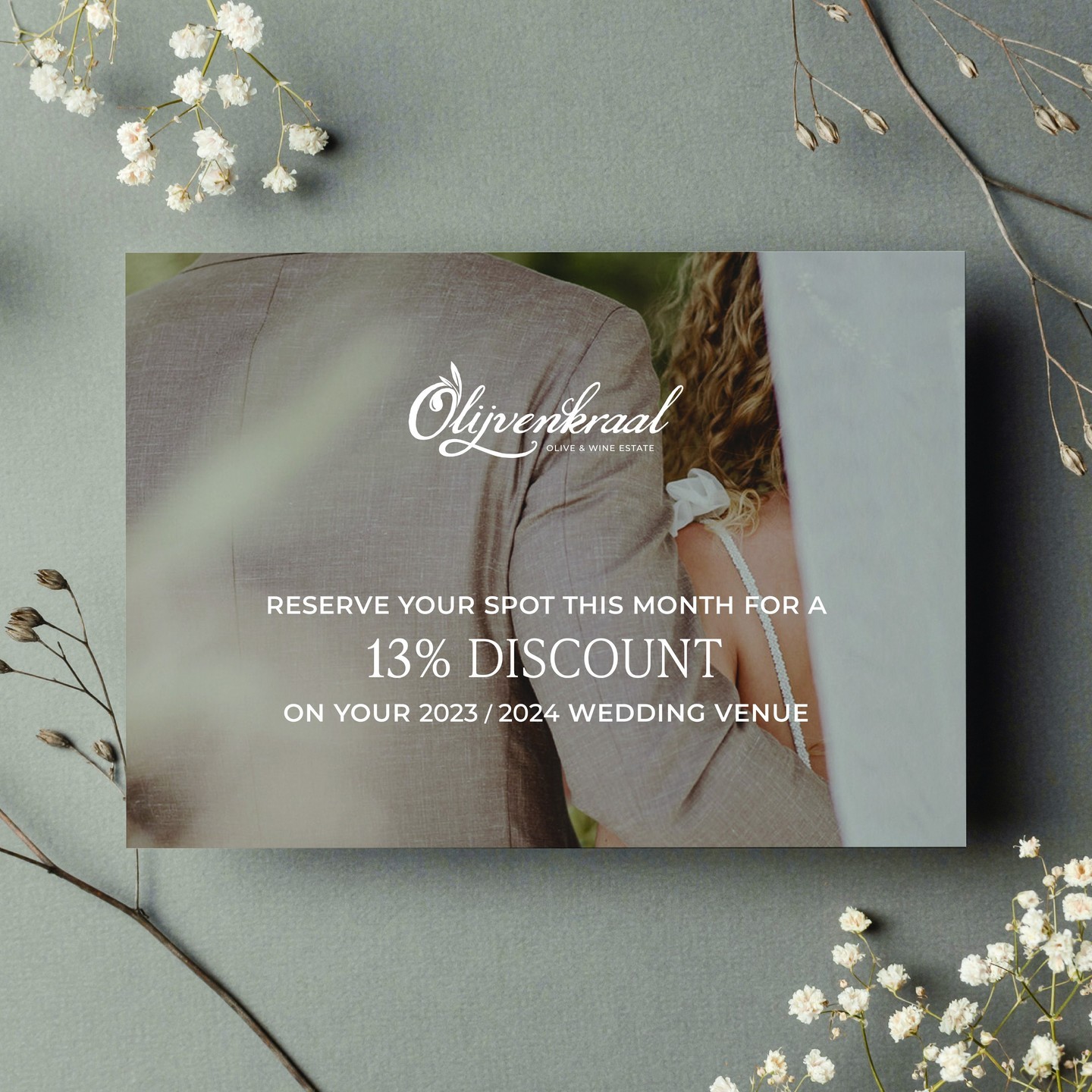 Our dedicated event team at Olijvenkraal takes pride in curating and executing tailored weddings, parties, and private functions that align perfectly with your unique design preferences and celebration style.
#OlijvenkraalWeddings #CapeTown #CapeTownWeddings