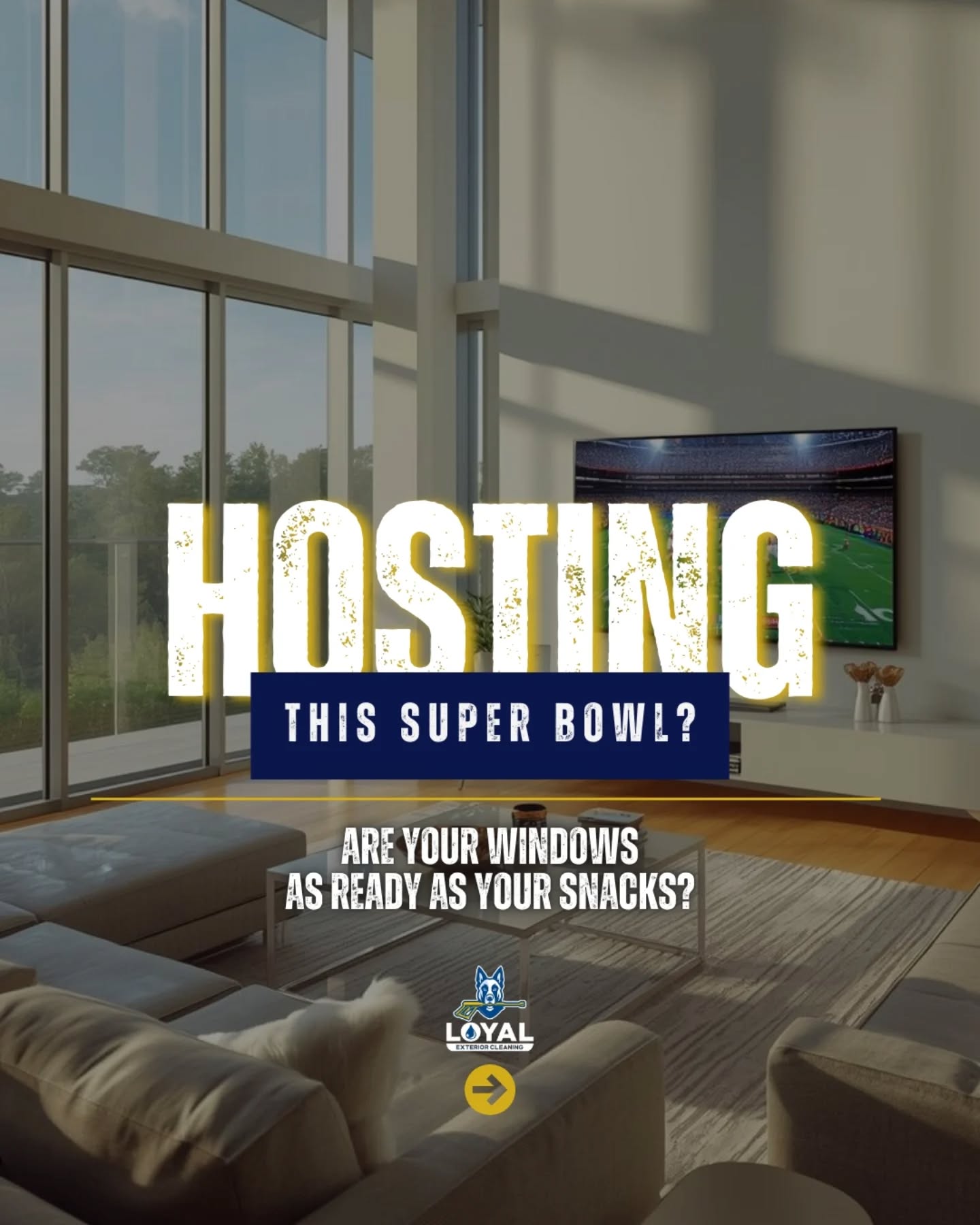 This is something we don’t usually tell everyone 🤫 but dirty windows can actually steal the spotlight from your Super Bowl party! ⚡️
🏈 With the championship game happening this Sunday 😱 NOW is the perfect time to refresh your space and make it feel ready to host. ✨
📞 Contact us TODAY for your FREE QUOTE and let us help make your office or home game-day ready! 😎
☎️ FREE ESTIMATE | Call us: 714-831-7146
⏰ Schedules in SoCal are filling fast before the big game. 🤯
📲 BOOK NOW and check one more thing off your hosting checklist.
☎️ FREE ESTIMATE | Call us: 714-831-7146
🌐 Book online via link in bio
✅ Licensed • Insured • Safety-Certified
❄️
❄️
❄️
❄️
❄️
#loyalexteriorcleaning #pressurewashing #windowcleaning #roofcleaning #superbowl