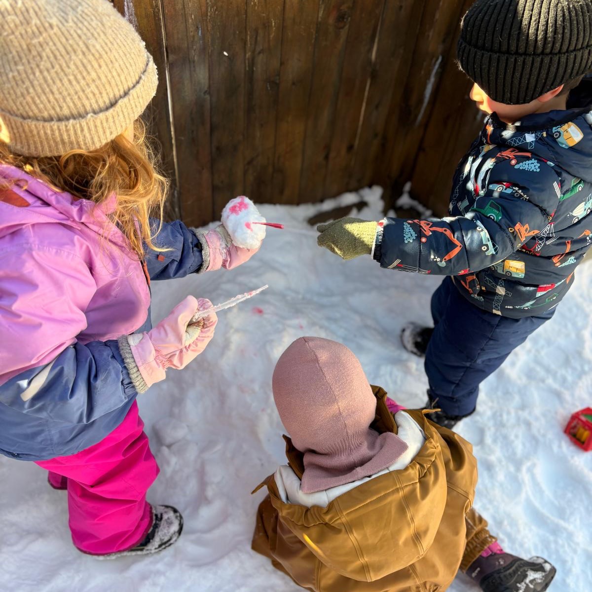 Who said snow has to be white 😍?!