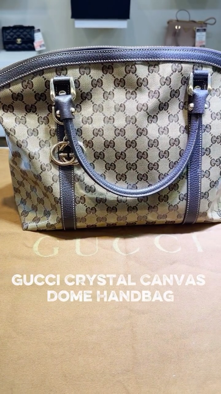 Gucci Crystal Canvas Dome Handbag #pawnshop #luxury #tiktok #fyp #orangecounty