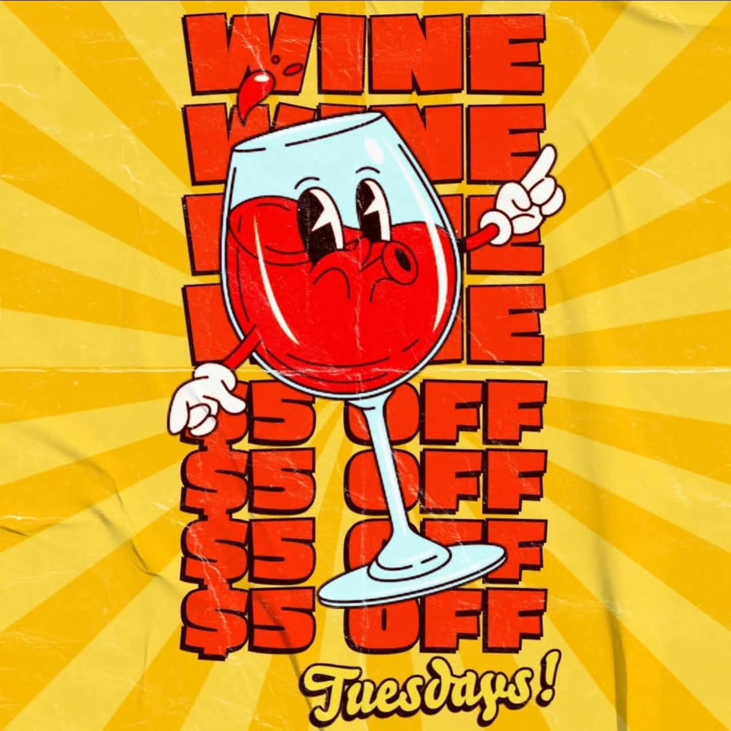 It's Tuesday and it's $5 off Wines by the Glass!!! Come enjoy Dinner on our Fully Heated and Enclosed Patio!