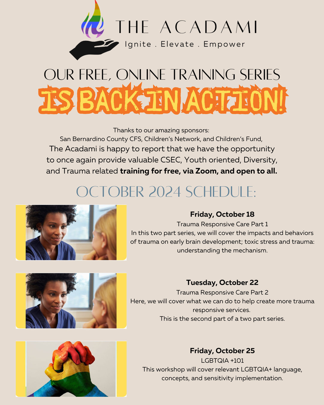 The training you asked for is back! Register now to guarantee your access.
The Eventbrite link is in our profile/Linktree.
Don't miss out.
Seats are limited.