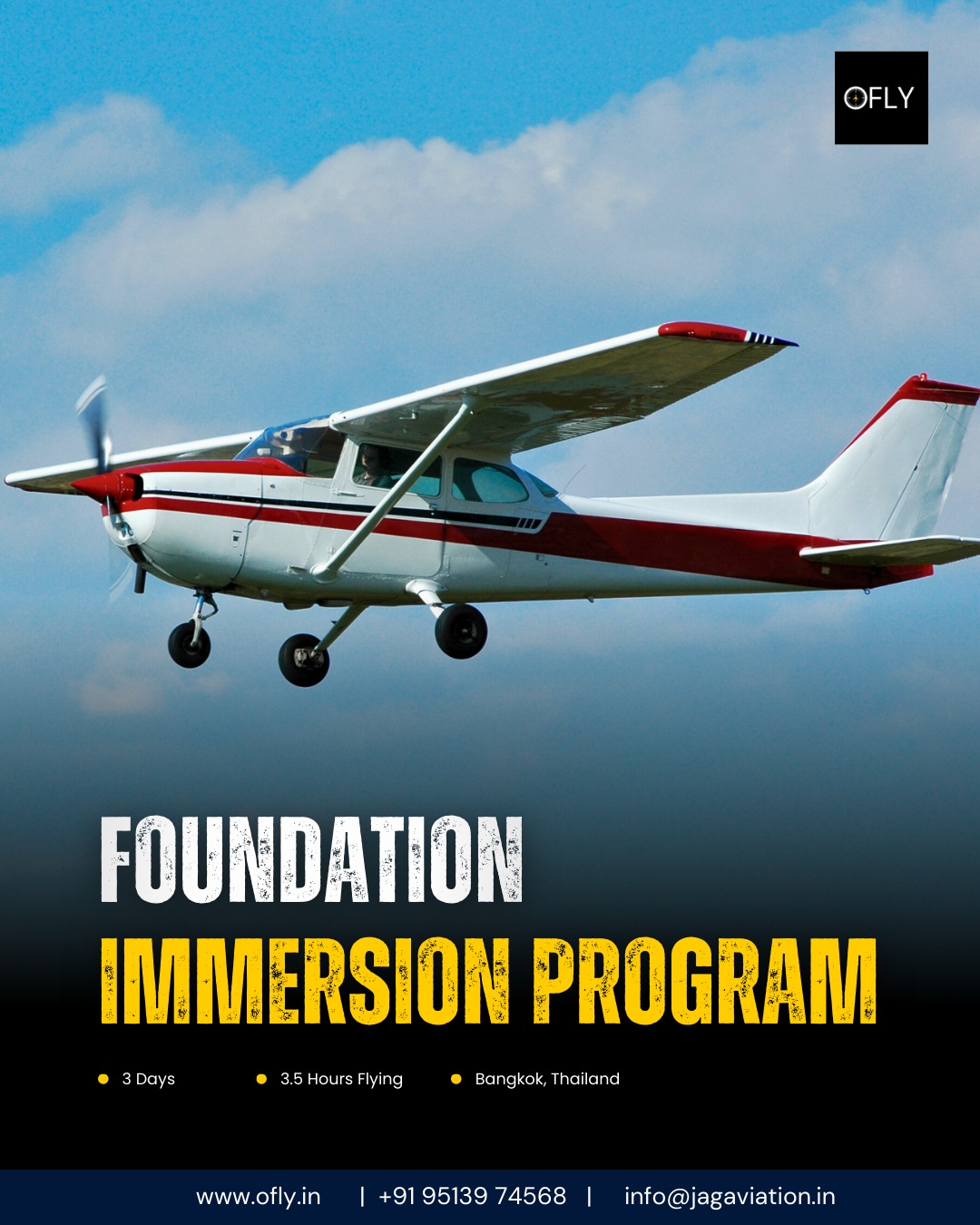 A foundation built on clarity before choice.
The Foundation Immersion Program by OFLY introduces school students to aviation through structured learning, real cockpit exposure, and guided flying experience as a co-pilot.
www.ofly.in
#ofly #FoundationImmersionProgram #aviationeducation
#studentexposure #futureaviation #experientiallearning
#aviationworkshop #schoolstudents