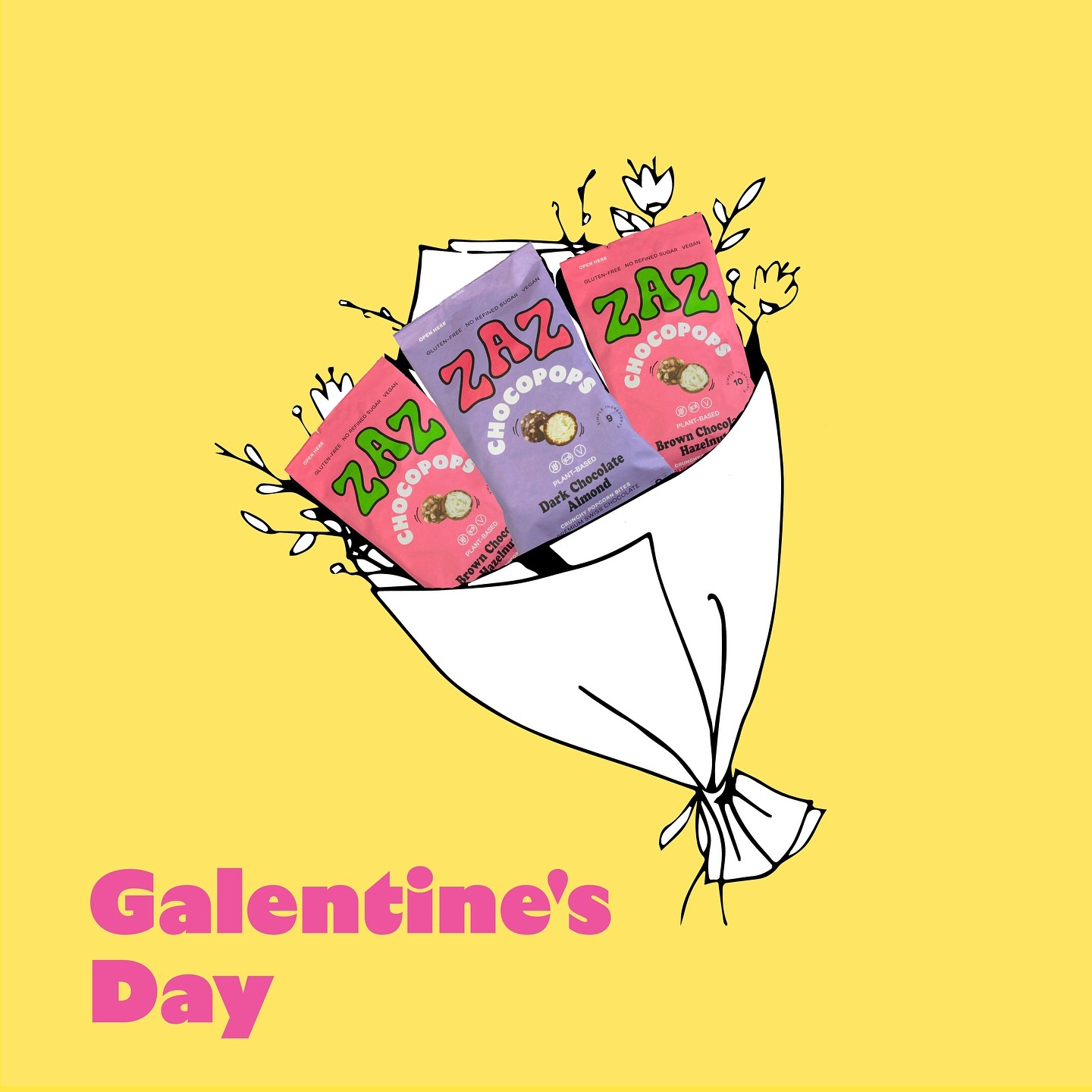 Spending Galentineβs Day with our ZAZ goodies! π«π Who needs flowers when you can gift delicious plant-based chocolate instead? πΉβ¨ #GalentinesDayTreats #ZAZLove #NoguiltCrunch #plantbased