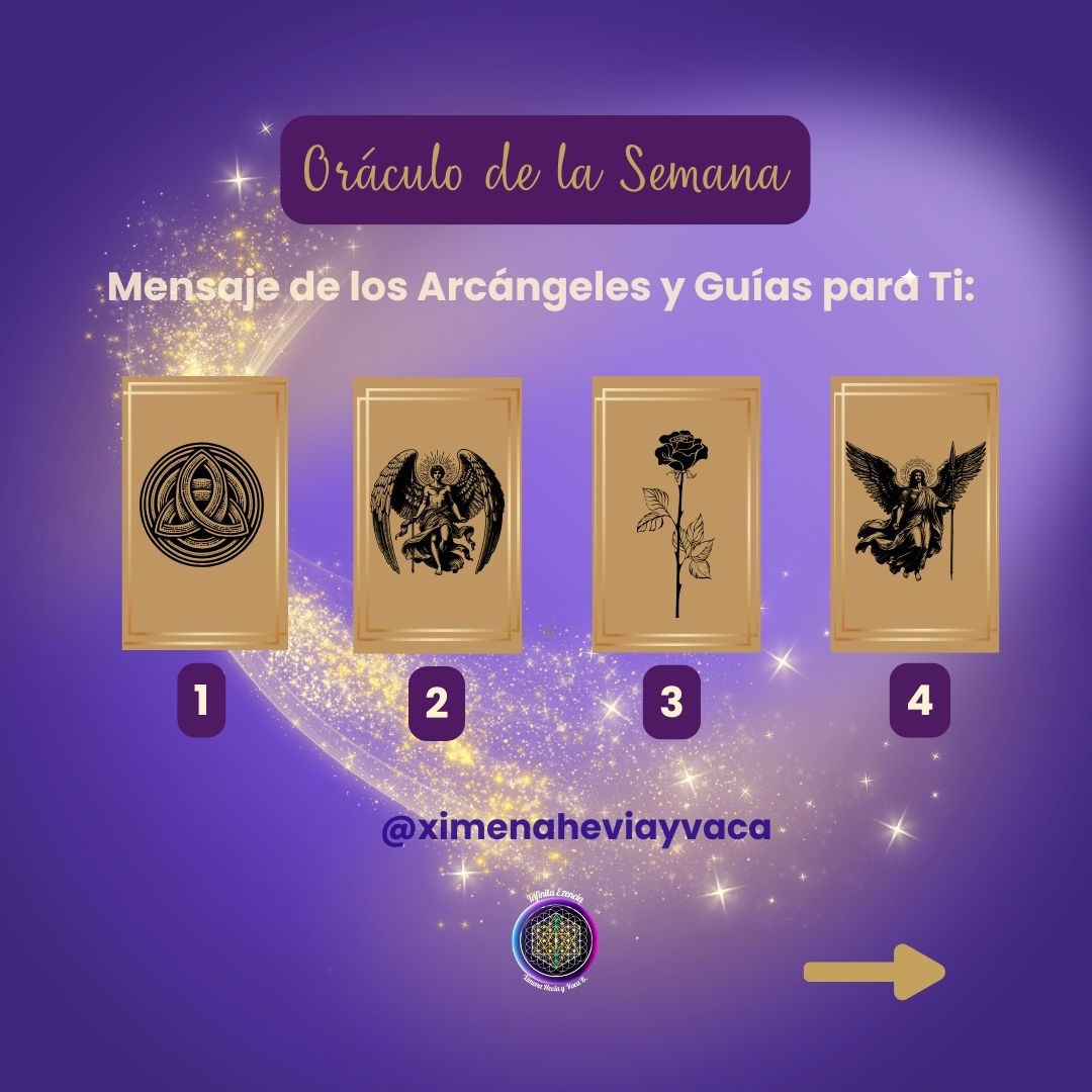✨Oráculo de la Semana✨ Respira profundo, conecta con tu corazón y elige la carta que te llama.
🌀Tu alma ya sabe lo que necesita escuchar. ✨
💬 Escribe en los comentarios el número de la carta que elegiste.
Mensajes canalizados Ximena ♾️⚜️
#oraculosemanal #infinitaezencia #ximenaheviayvaca #111mensajesparaelalma #mensajesdelosángeles
