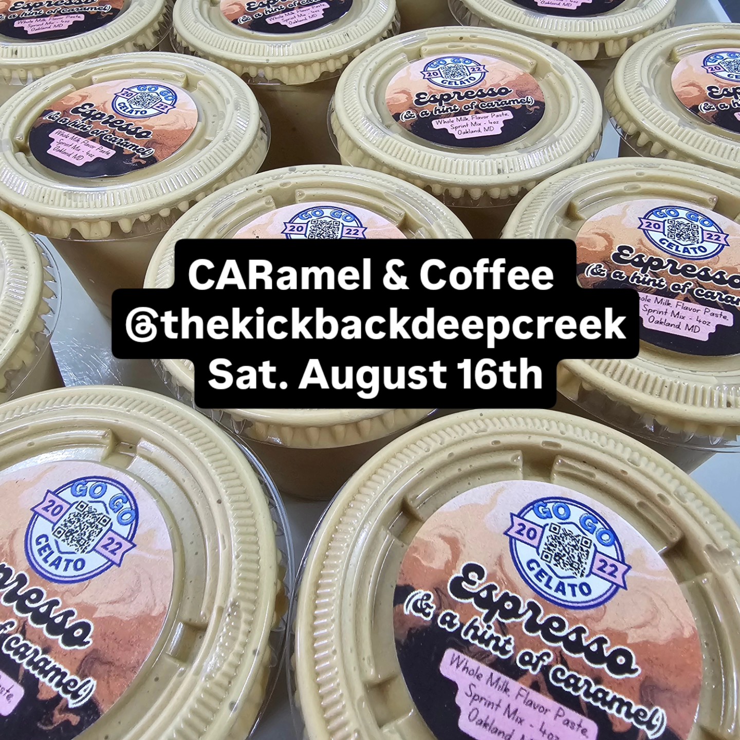 New Flavor Dropping Tomorrow!!
@thekickbackdeepcreek what to call it?
CARamel & Coffee #GoGoGelato