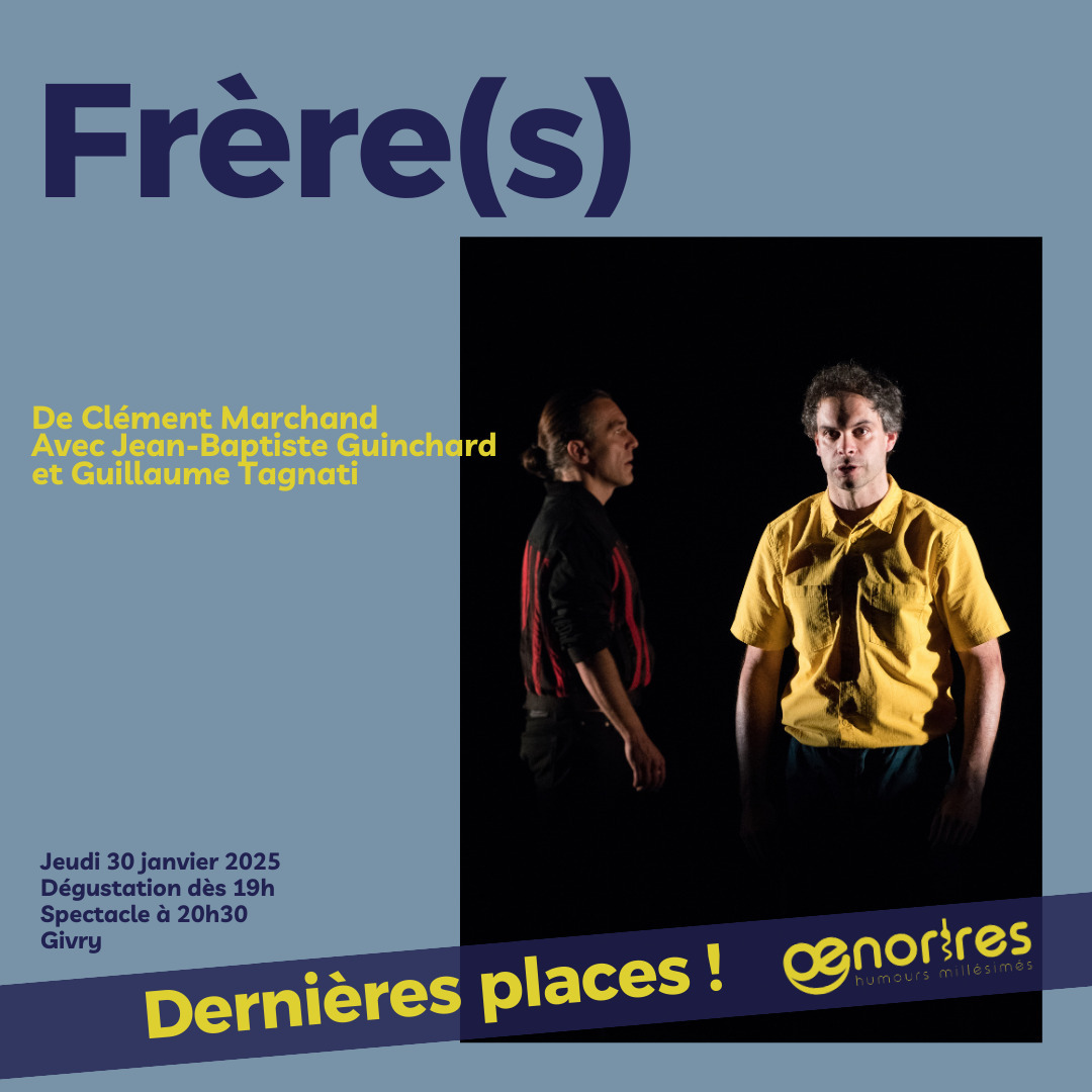 Là aussi ce sont les dernières places pour découvrir Frère(s), pièce qui nous plonge avec vivacité, malice, drôlerie et émotion dans les coulisses de la gastronomie.
.
.
.
. #oenorires #oenorires2025 #freres #cuisine #gastronomie #restauration #theatre #spectacle #spectaclevivant #festival #givry #bourgogne #legrandchalon #saoneetloire #vinsdebourgogne #degustation @pony_production