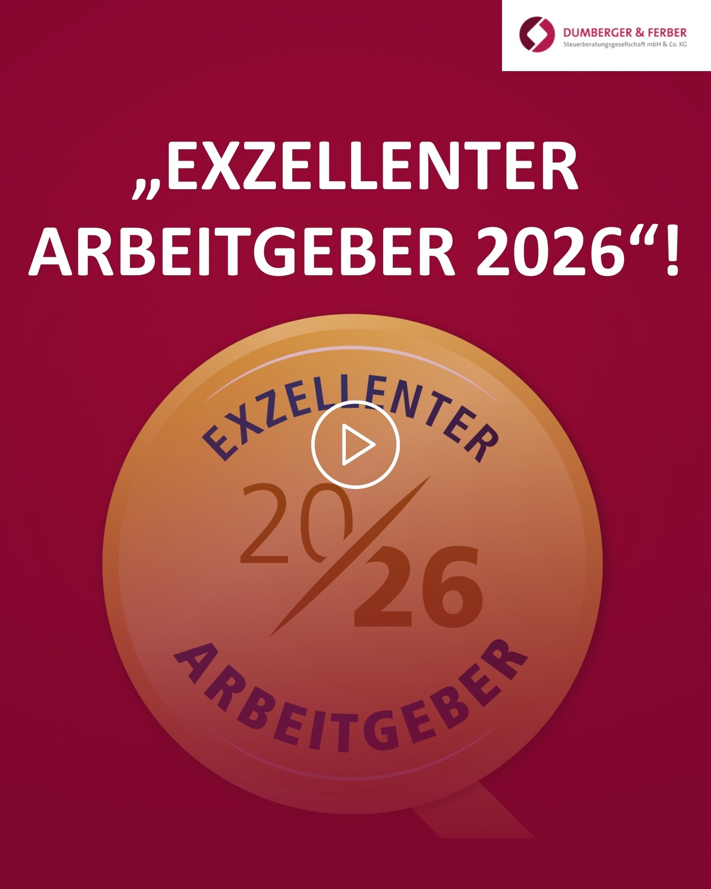 Wir haben auch dieses Jahr einen Beweis dafür erhalten, was wir gemeinsam erreicht haben. 🏆🤩
Die Auszeichnung „Exzellenter Arbeitgeber 2026“ ist für uns alles andere als selbstverständlich. Sie bestätigt ganz offiziell, dass wir eine Arbeitskultur leben, die von Wertschätzung, Mitbestimmung und echten Entwicklungschancen geprägt ist. Verliehen wird das Siegel von den Steuerberaterverbänden auf Basis klar definierter Qualitätsstandards und einer unabhängigen Mitarbeiterbefragung. Nur Kanzleien, die diese Anforderungen nachweislich erfüllen, erhalten die Auszeichnung. 📊
Wir sind stolz darauf und gleichzeitig wissen wir: Das ist kein Grund, sich zurückzulehnen. Im Gegenteil. Es ist ein Ansporn, weiterzuwachsen, uns als Arbeitgeber kontinuierlich weiterzuentwickeln und auch in Zukunft das Beste für unser Team zu schaffen. Denn genau das ist die Grundlage unseres Erfolgs und der Qualität unserer Arbeit. 💎
Gemeinsam gehen wir diesen Weg weiter, für unser Team, für unsere Mandanten, für eine Zukunft, die wir aktiv gestalten. ✨
#ExzellenterArbeitgeber #Steuerkanzlei #Team #Wertschätzung #Zukunft