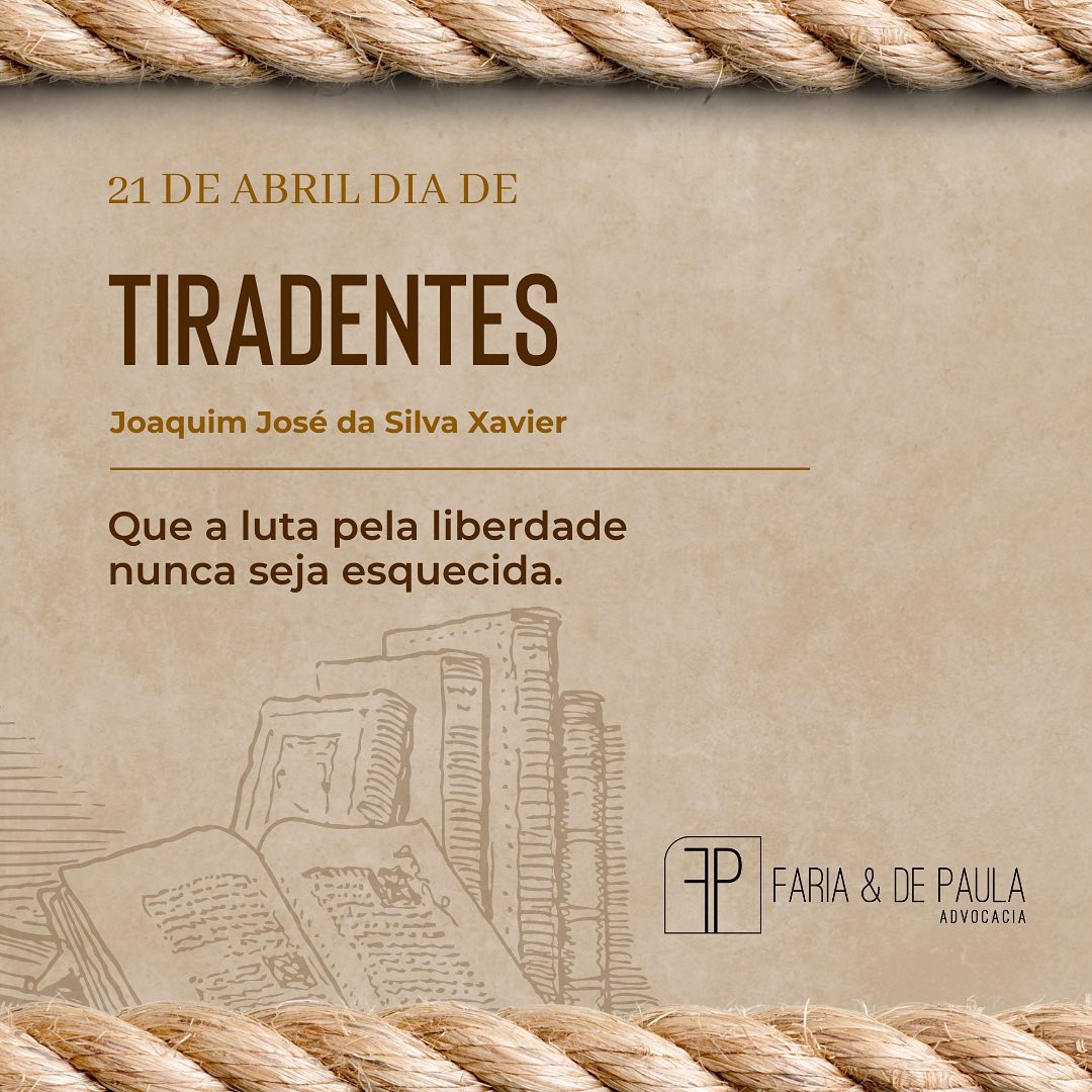 A história é de um rebelde condenado à morte, traído por um de seus companheiros. Ressignificada para ganhar o lustro necessário a um herói da pátria.
#21deabril #tiradentes #inconfidenciamineira