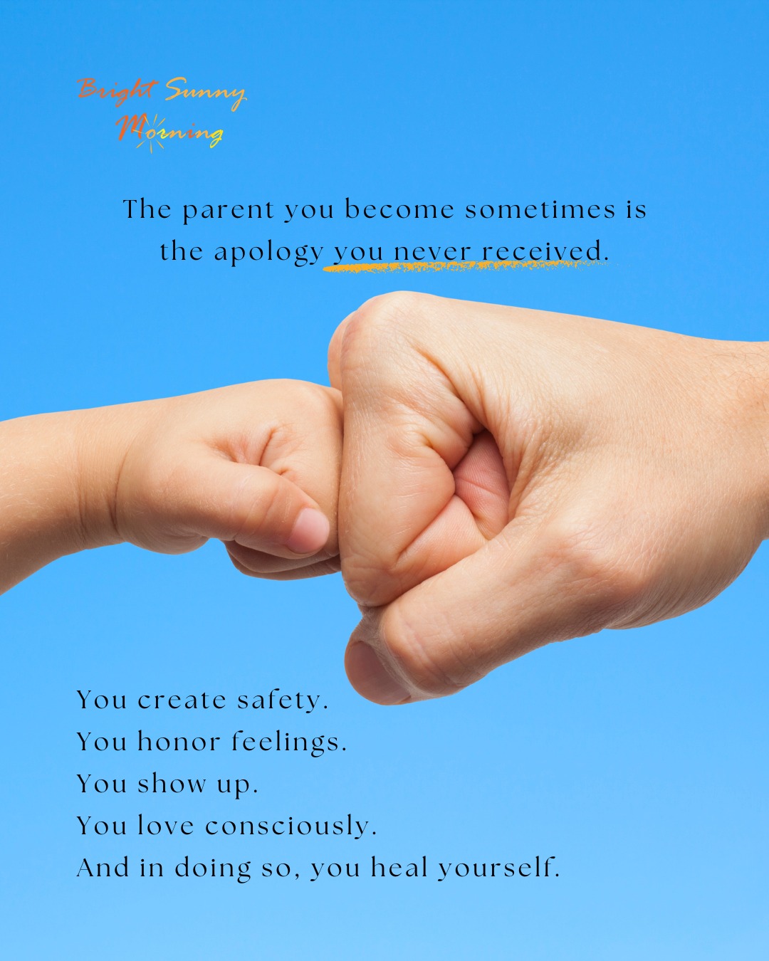The parent you become sometimes is the apology you never received.
You create safety.
You honor feelings.
You show up.
You love consciously.
And in doing so, you heal yourself. ❤️🌞
#consciousparenting #breakthecycle
