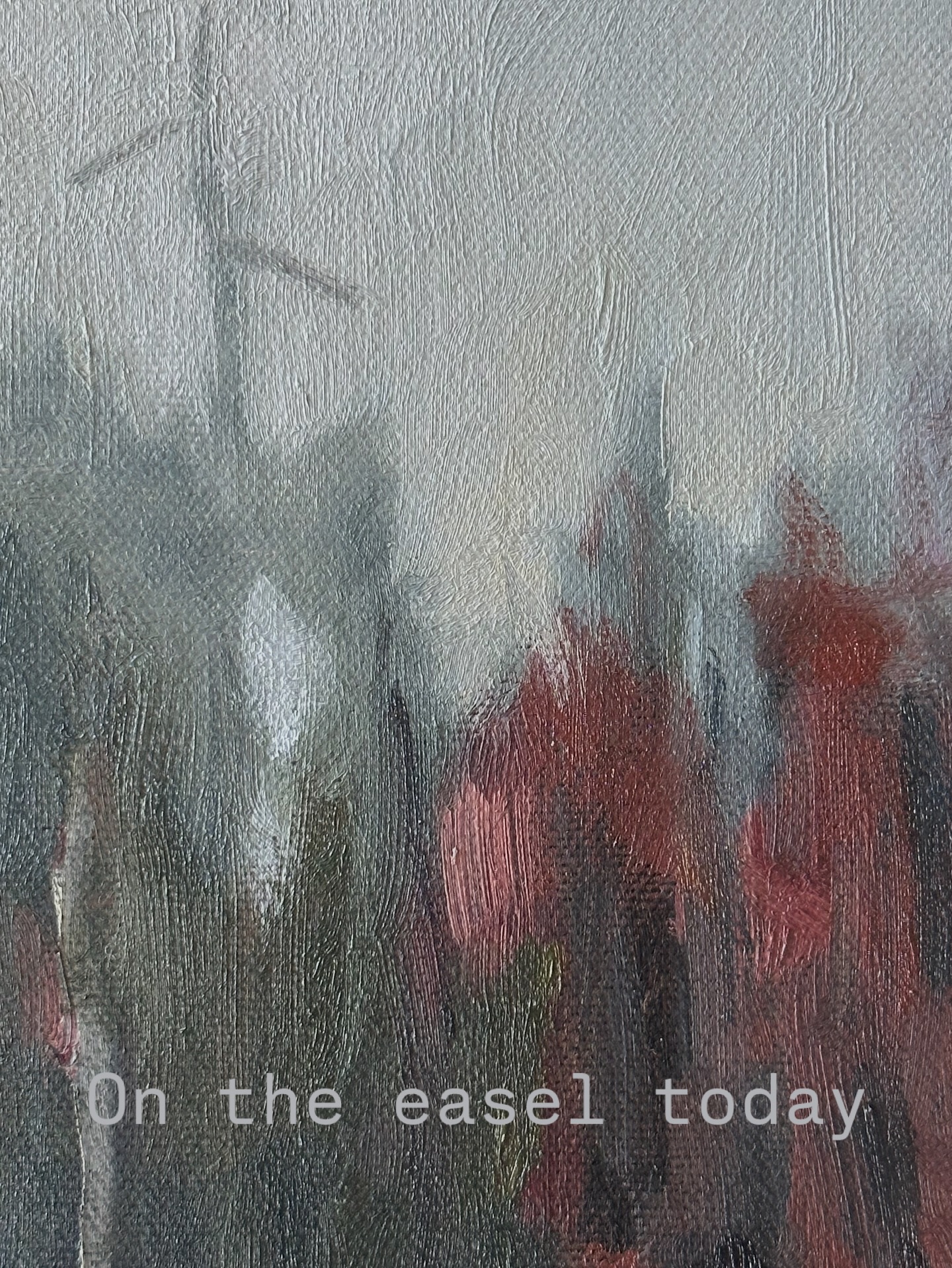 Continuing my forest seriesFinding the right balance between figuration and abstraction. Fragment of The Stolen Path.
#forestseries #landscapepainter #ulvenhoutsebos #oilpainting #abstractedlandscape