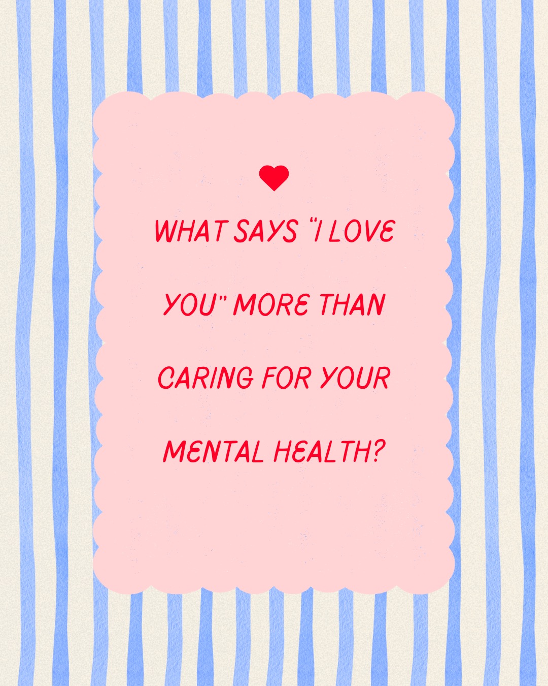 Valentine’s Day reminds us to show love to the people around us.
But you deserve that love too!
Caring for your mental health is not selfish.
It is not something you earn after everyone else is taken care of.
It is an act of love.If you or your child could use extra support, we have openings and would be honored to walk alongside you.
Link in bio to connect with us!!