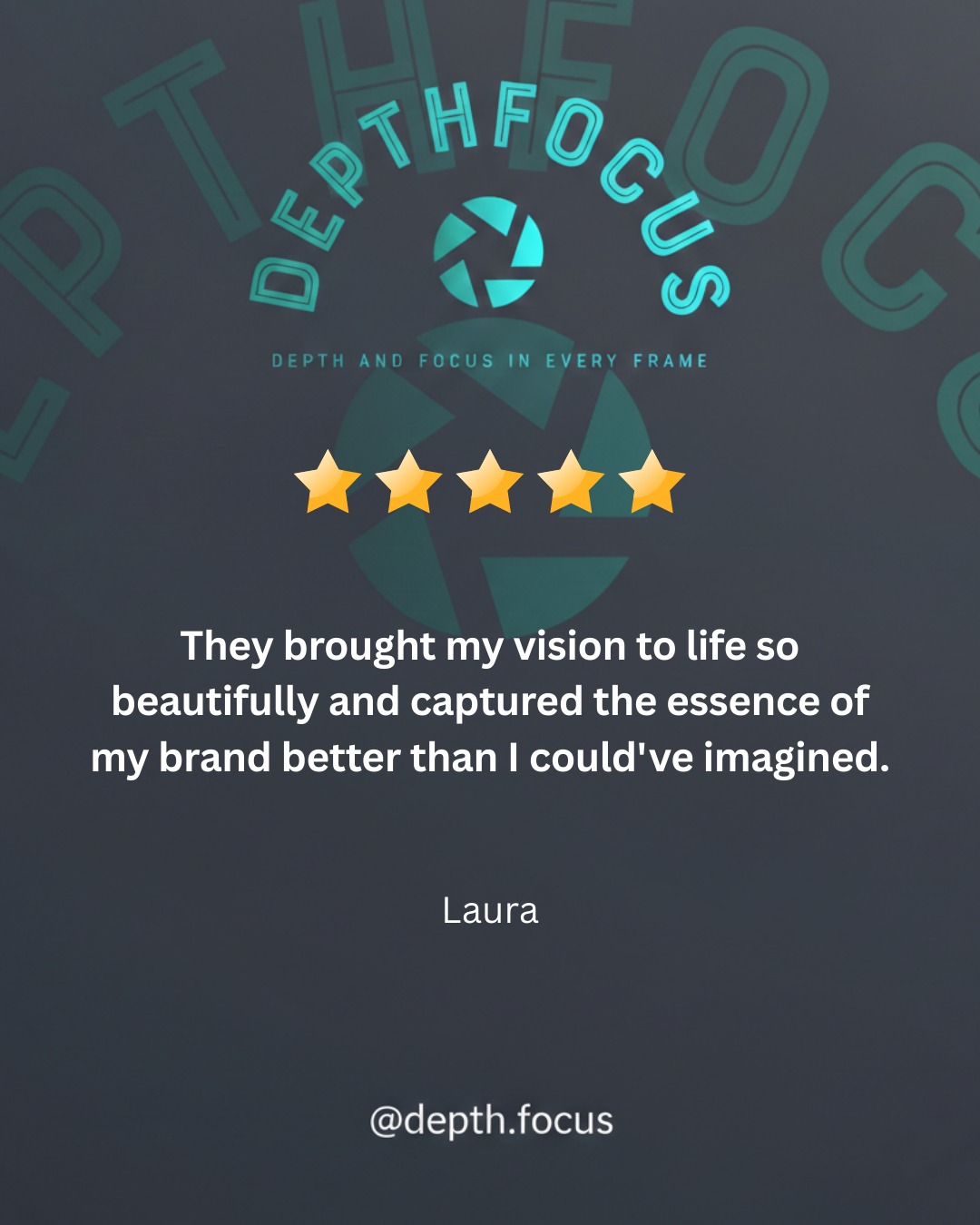 This is why we do what we do.
Turning ideas into strong visuals that represent your brand properly.
Big thanks to Laura for the kind words; really appreciate the trust.
If you’re looking for photography and film that feels genuine, get in touch.
Contact us today