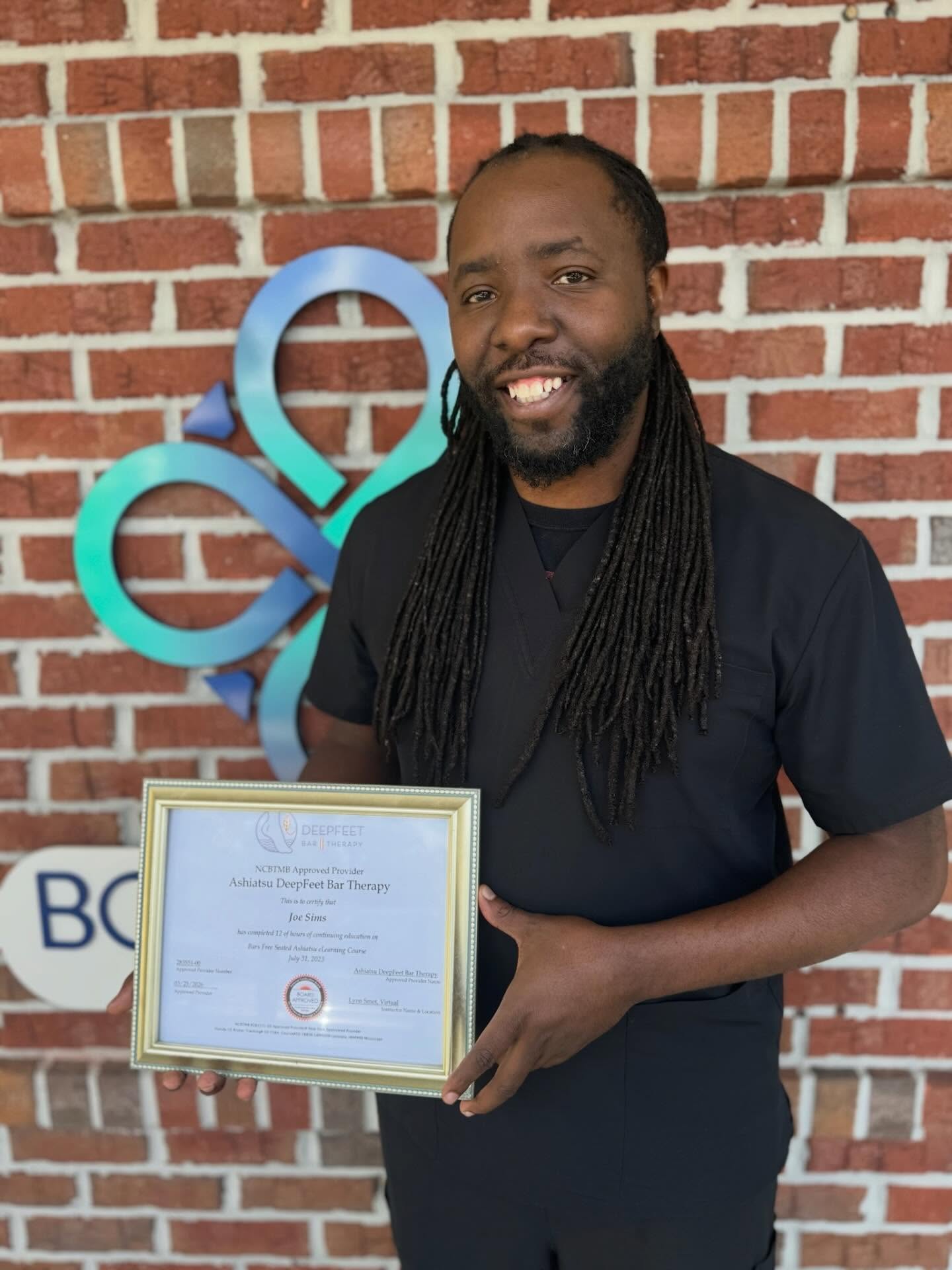 Three years of Joe energy! 🥳
If you’ve ever had a session with him, you already know
the talent is real.
Joe brings so much more than skill to the table. He brings positivity, curiosity, and the kind of energy that makes everyone feel at ease the second they walk in.
When he broke his arm, he didn’t take time off instead he got certified in Ashiatsu foot massage so he could keep showing up for his clients. That’s just who he is.
Not to mention he proposed to his fiancée at the spa so Bodyworks is kind of part of his love story.
Three years of healing hands, big heart, and endless high spirits. We’re lucky to have you, Joe!