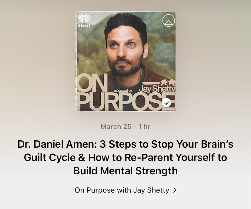 ✨Phenomenal episode for any person to listen to, but especially parents of younger children- Dr. Amen gives some answers/tips for parents on common questions of am I doing the right thing, how early should I enforce rules and boundaries with my kids, is it ok to allow for natural consequences, etc. Those are just a few take aways from this rich and informative episode! Check out the link in my website blog page for more info!✨
.
.
.
.
.
.
.
.
#njtherapist #nyctherapist #nytherapist #patherapist #njlcsw #njpsychotherapist #psychotherapist #mentalhealth #mentalwealth #mentalwellness #traumatherapist #selfimprovement #wellness #naturalconsequences #parenting #parentingtips #neuroscience #mentalstrength #reparenting #onpurpose #boundaries #limitsetting #brainhealth #wellnessjourney #mindfulparenting #parentchildbonding #reparentingyourself #neuroplasticity #podcast #openmind