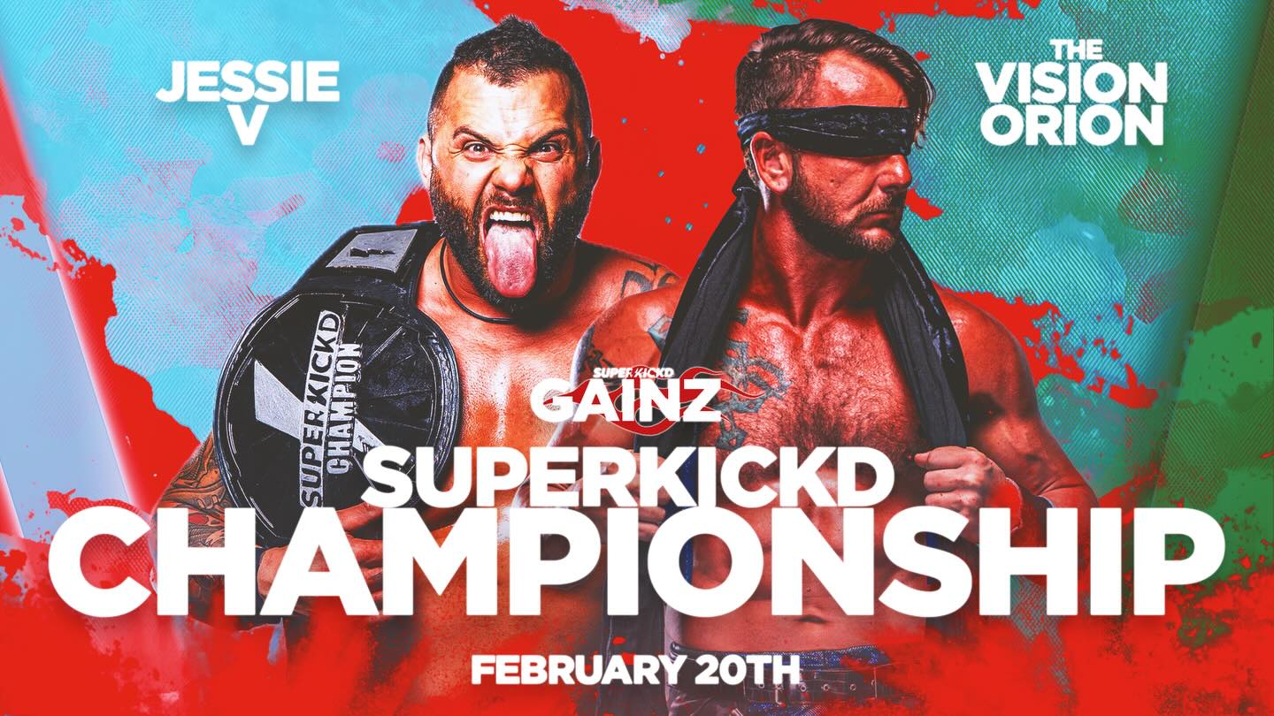 @clutchjessiev puts his 1000+ days title reign on the line against @theeorionx Feb 20th at our next event Gainz! Tickets on sale while they last on our website