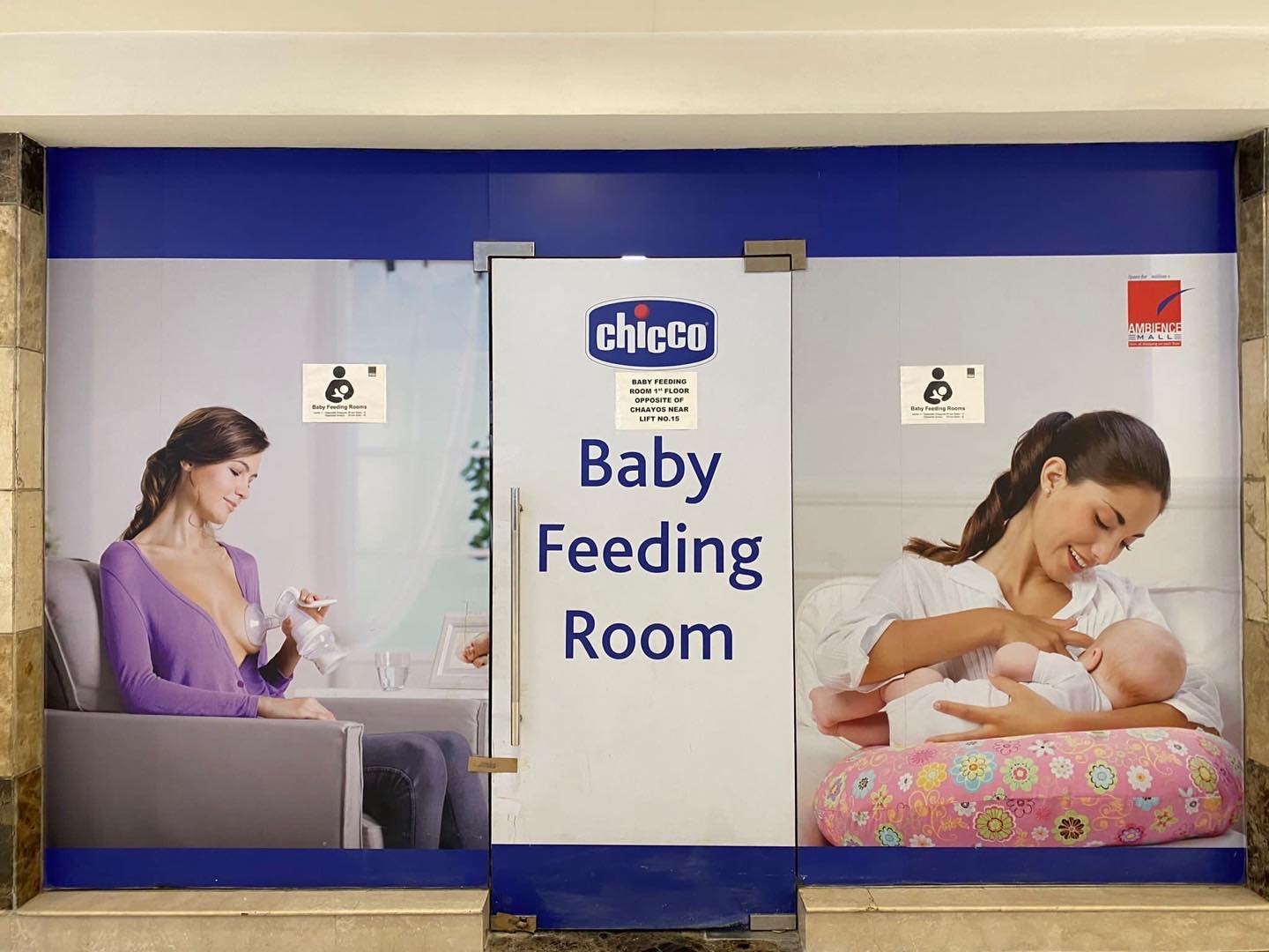 Great to see these breastfeeding rooms in shopping malls throughout Gurgaon, India… but why oh why are they unable to use Indian models? Why are they white? This week is Black Breastfeeding Week… #babyfriendly #humanmilk #lactation #blackbreastfeedingweek