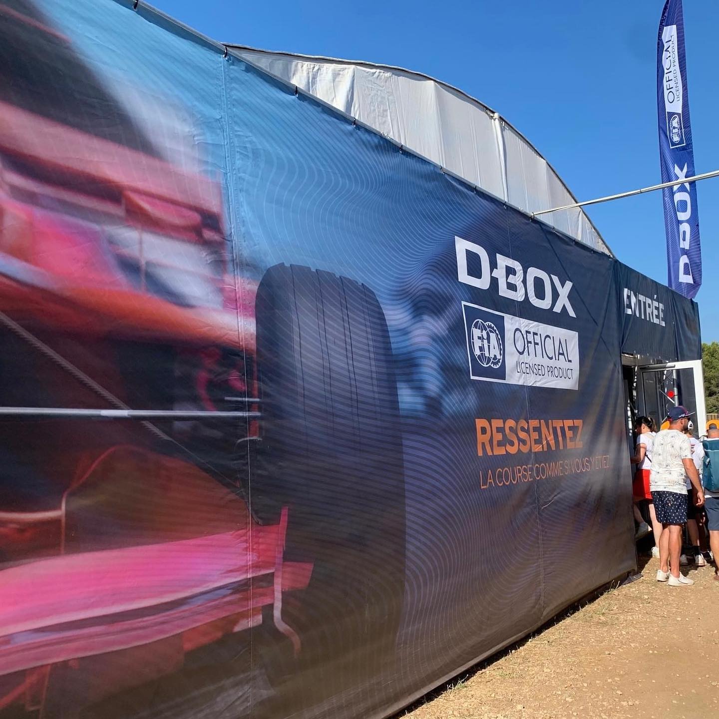 D-BOX & Mercedes-Benz simulation booth at Grand Prix de France. My first booth in 2-1/2 yrs! Finally… #graphicdesign #boothdesign #grandprixdefrance
