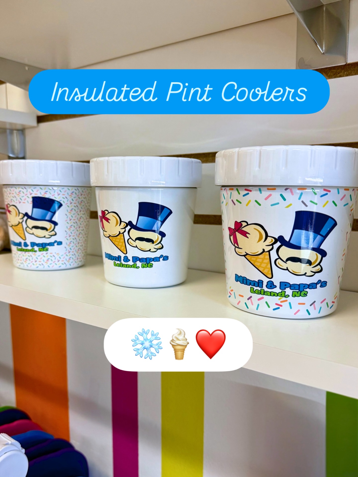 Y’all, we have so many new items for the shop so I thought I’d share a few!
We have some awesome new insulated pint coolers by @familyanchorcreations that are simply adorable! There are currently 3 designs available. You do not need to freeze these. Just pop the pint container into the cooler, secure the lid, and you’re all set to keep your ice cream fresh and cold for hours! Perfect for times when the power may be out AND definitely a must have for trips to the beach or pool! (Can we at least dream of that weather for now? ☀️🏖️🌊)
We also have a new hat from @fuzzypenguindesigns that’s sure to keep you warm and stylin’. ☺️
Also, we are excited to see the outdoor lighting at the shop got a bright update! It looks amazing out here and we’re grateful for it! ❤️
Y’all pop by to see us tonight before 9pm. I’m pretty sure we’re calling it for tomorrow and Sunday. 😕❄️☃️🏂
324 Village Road NE ~ Leland, NC
Turn as if you’re going to Domino’s. We’re in the building directly behind them!
#mimiandpapaspopcorn #staywarm #snOMG #snacklocal #onestopshop