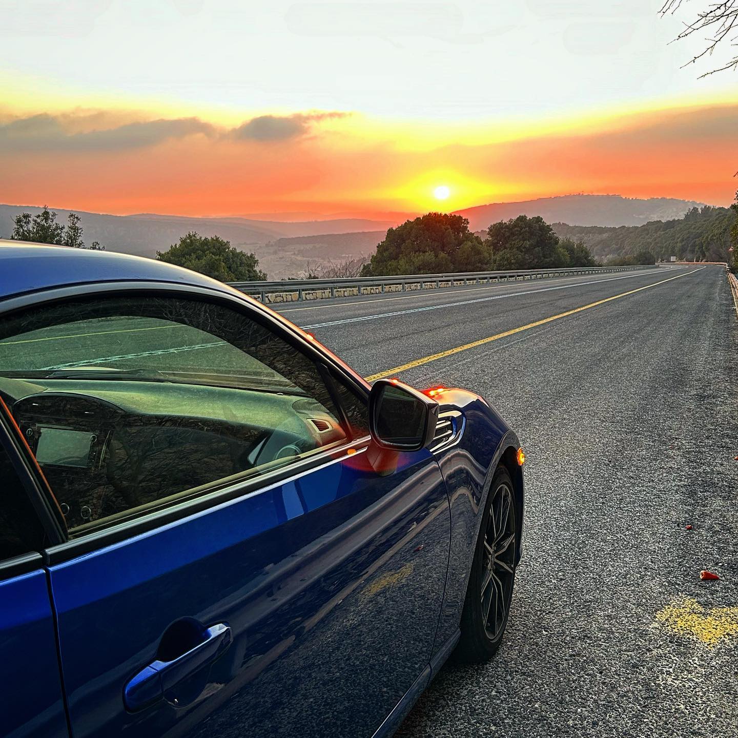 On the way home from work recently, I had to stop to admire the view. This is up in the hills of the Galilee in northern Israel, driving down to the Mediterranean coast and at this time of year, straight into the setting sun. Just beautiful.
.
#subarubrz #sunset #israel #landscape #galilee #holyland #mediterranean #mediterraneansunset #roadtrip #bluecar #subaru #gt86 #toyotagt86 #brz #israelinstagram #israelsunsets