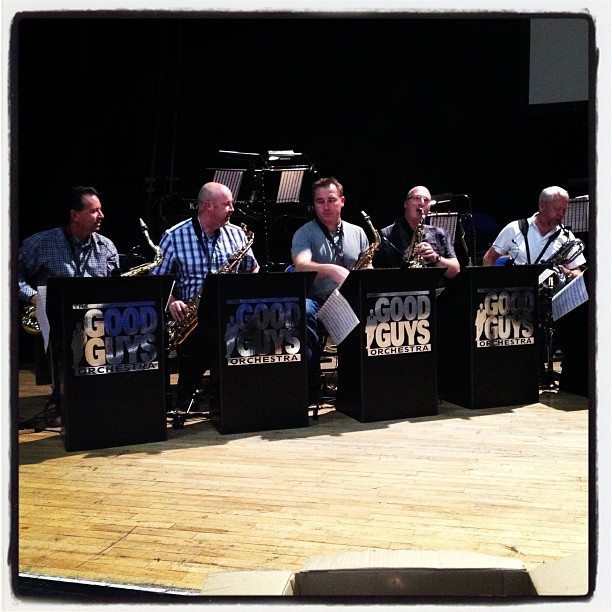 There's the sax section... They're in for a busy night!