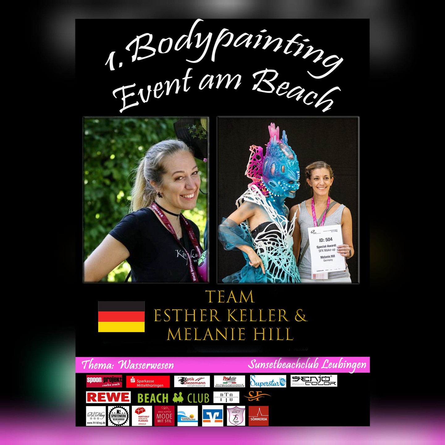 Die nächsten Teilnehmerinnen zum 1. Bodypainting Event am Beach
Als Team treten an @esther_keller_art & @melanie_hill_art aus Deutschland
The next participants for the 1st body painting event on the beach
@esther_keller_art & @melanie_hill_art from Germany will compete as a team
#bodypainting_event_am_beach #bodypainting #bodypaintingsömmerda #bodypaintingkünstler #stadtsömmerda #senjocolor #proaiiritalia #superstarpaintofficial #airbrush #AirbrushBodyPaint #kunst