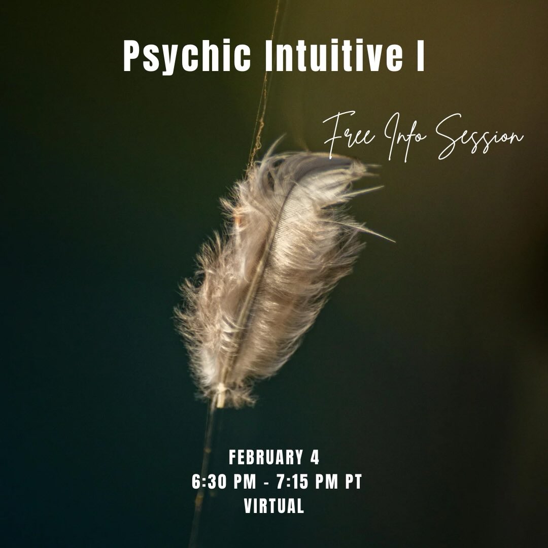 ✨ This Week’s Focus: Psychic Skills ✨
This week inside Psychic Intuitive I, we’re working with the foundations of psychic awareness—the skills that help you sense, trust, and interpret information beyond logic.
If you’ve ever said “I just knew”… this is the muscle we strengthen.
🌀 Why hone your psychic intuitive skills?
• Learn to trust your inner guidance
• Make clearer decisions with less doubt
• Strengthen boundaries and energetic awareness
• Understand emotional and energetic cues (yours + others)
• Navigate relationships, work, and life with more clarity
• Feel less overwhelmed and more grounded in your body
• Develop discernment instead of second-guessing
Psychic intuition is about remembering what’s already natural to you.
🌙 Join Us for a Free Info Session — Tonight
Curious about the certification? Come feel the energy, learn about the course flow, and ask your questions.
🗓 Free Info Session
📅 02/04
⏰ 6:30 PM PT
🔗 Link: https://www.clius.org/free-sessions
🌿 Psychic Intuitive I Certification Begins This Saturday
A guided training designed to help you develop psychic skills with clarity, integrity, and grounded practice.
🗓 Certification Start Date
📅 Saturday, 02/07
⏰ 12:00 PM PT
🔗 Link: https://www.clius.org/group-certifications
If your intuition has been nudging you… this might be why.
✨ Trust what’s calling you. ✨
#PsychicIntuition #IntuitiveDevelopment #PsychicSkills #EnergyAwareness #InnerKnowing