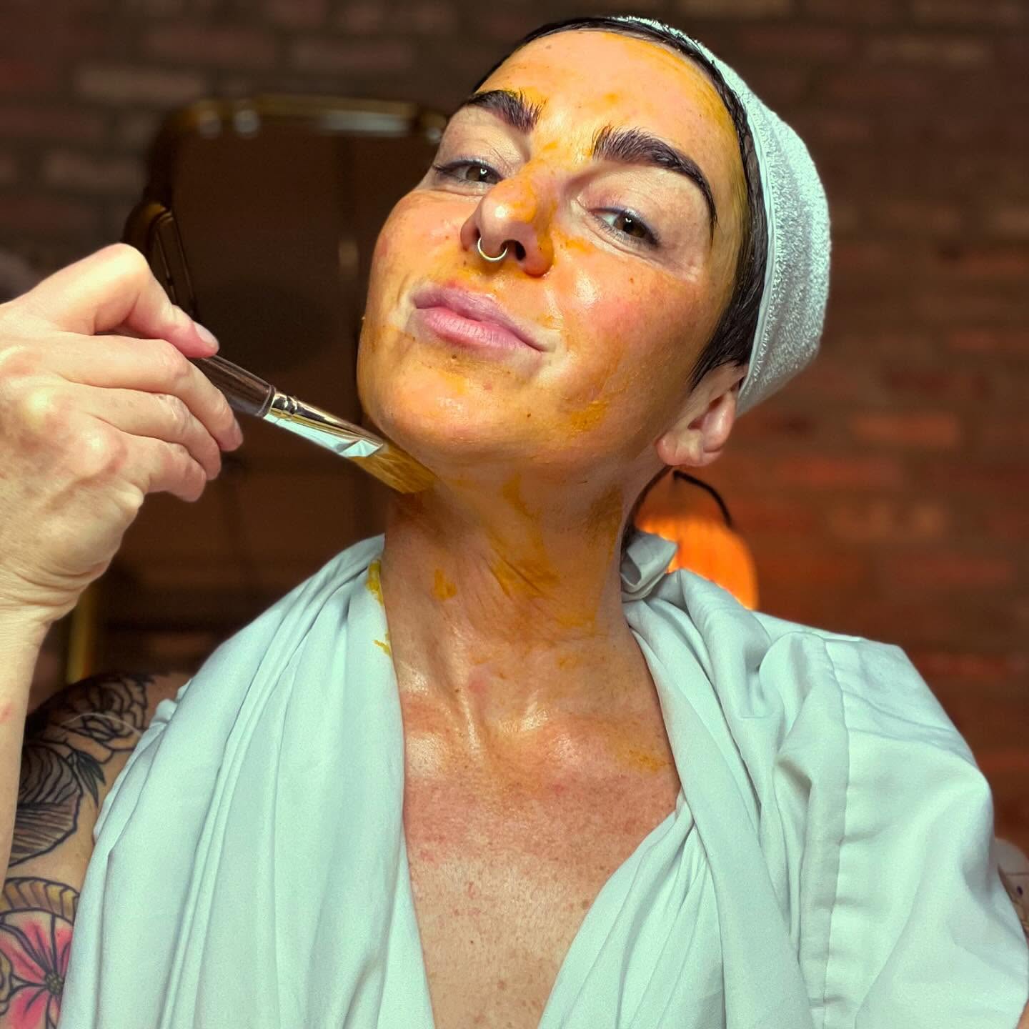 Finally worked on myself tonight. Gave myself a harvest moon facial and my goodness was she lovely. Click the link in my bio more information!