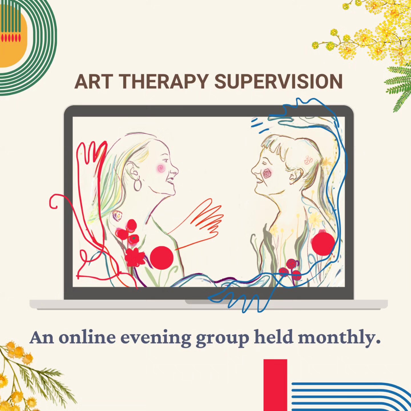 Kaleido is providing a monthly art therapy group supervision throughout spring.
During the group sessions, various themes will naturally emerge. However as Spring's gentle caress draws near, the sessions will kindle a focus on blossoming, nurturing, and awakening our creative therapeutic essences.
Dates: 2nd September - 7th October - 4th November
Time: 5.30 - 6.30pm
Virtual Event / Online
Limited Spots Available (first come, first served)
Email link in bio 🌸
Cost for three sessions: $100
Facilitator - Annie (She/They)
Annie who has had a decade of steady growth in the area of art therapy supervision. They have extensive experience in forensic, secure, mental health and addiction settings in both the UK and Naarm (Melbourne). She possesses a thorough understanding of trauma informed care, risk assessment, has applied evidence-based practices, and has promoted sustainable creative therapy programs in hospital environments. With personal experience as a neurodivergent and queer individual, Annie is dedicated to advocating for cultural safety and equity.
Our Journey Together:
Exploring authenticity within your professional space
Cultivating and revealing your unique identity as a therapist or mental health professional
Art Therapy Group Supervision:
This platform provides a non-judgmental space for dialogue, emotional expression, and reflections through group interactions and the art process. The artwork created around these sessions can help contain sensitive topics, allowing clinicians to navigate their work, support each other emotionally, and share insights and experiences.
#arttherapy
#arttherapist #supervision