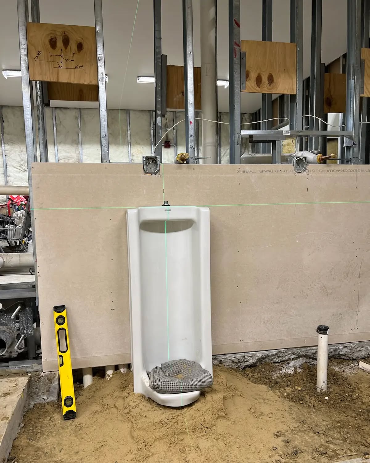 #Kohler Branham washdown urinal rough in the sand. History repeats itself and this style is back!
#commercialplumbing