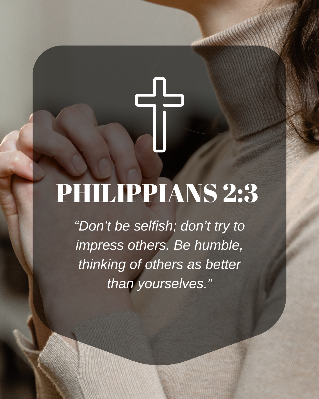 🌟 "In a world that often highlights self-interest, let’s remember the power of humility and compassion. 'Do nothing out of selfish ambition or vain conceit. Rather, in humility value others above yourselves.' (Philippians 2:3) 🌱
Every act of kindness, no matter how small, can uplift someone in need. Let’s spread love and hope together! Share this message and tag someone who inspires you to be selfless. 💖👇