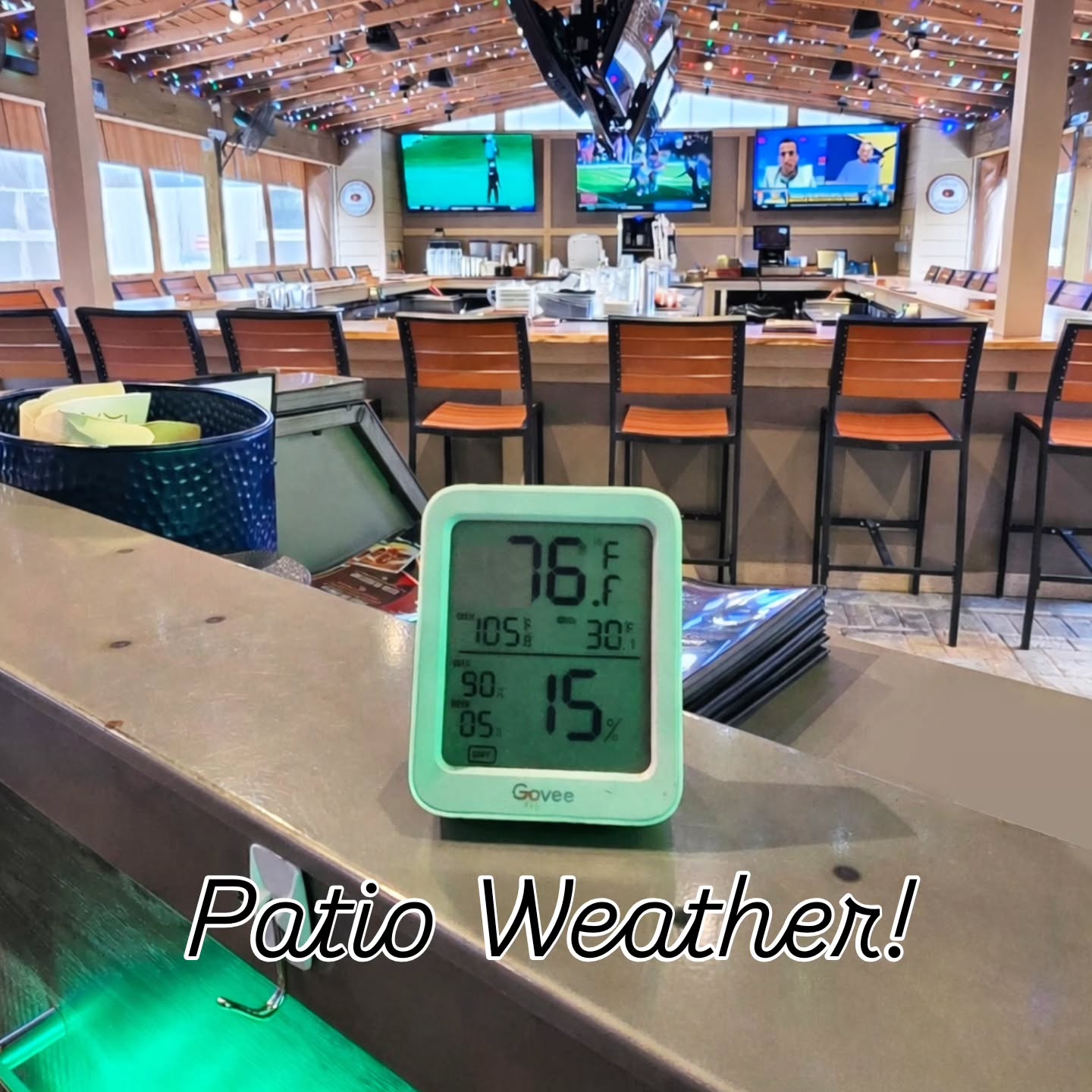 Come enjoy 76°F on the Patio! You deserve it! Plus, $5 Off Lemon Drops, Cosmos, Appletinis and Chocolate Martinis Tonight!