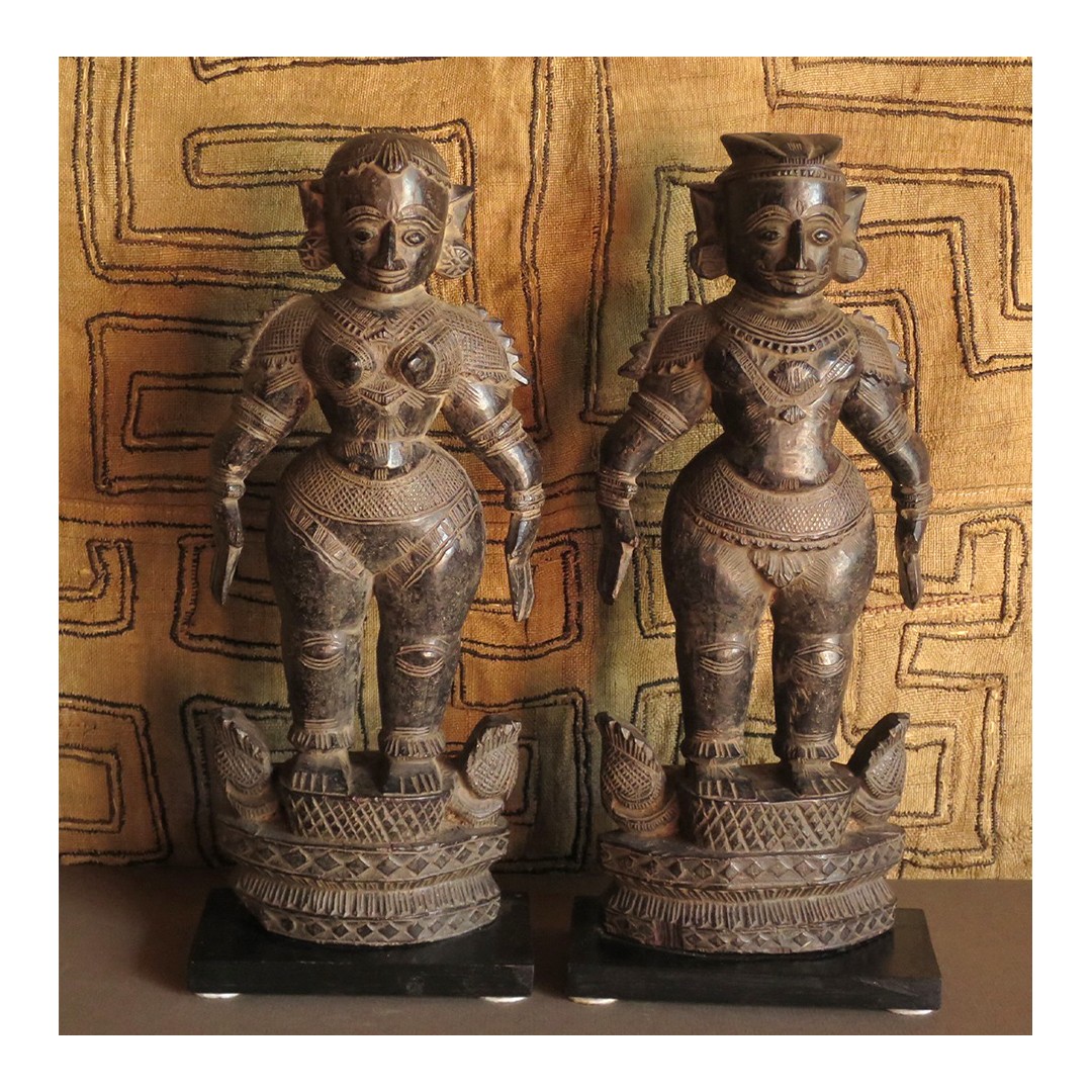 Marapachi Bommais
.
Cultural / Craft / Dolls
.
Marapachi Bommai literally translates to Wooden Dolls. These dolls are traditionally hand-carved from available wood by elders for their Kids or Grandchildren. The dolls are usually a family heirloom passed down to generations. Though these dolls are made by elders of the family, Tirupati is famous for its more ornate Marapachis due to the availability of Red Sandalwood from nearby forests and the craftsmen in the region.
These dolls are carved and then smeared with herbal oils to give them the sheen and let the wood soak and absorb the oil. Kids are given these dolls to play with as soon as they start teething. The medicinal properties of the wood and herb extract are absorbed by the kids when they try to chew on the doll and give them immunity.
Marapachis are also the first dolls used in Golu during the Navarathiri season. Slowly losing their significance, the dolls are mostly now a Collector's items.
Photography @phillips_antiques
.
EDA is a crowdsourced archive of Everyday design from the Indian Subcontinent.
Follow @everydaydesignarchive for more.
.
.
.
.
.
.
.
.
.
.
.
.
.
.
.
.
.
.
.
.
.
.
.
#design #everyday #dailyobjects #designerobjects #homemade #artisanal #craftsofindia #artistsofindia #designarchive #indiansubcontinent #india #productdesign #accessorydesign #householdobjects #everydaydesignobjects #marapachidolls #marapachi #marapachibommai #woodendoll #handcrafted #handcarved #craftsofindia #redsandalwood #woodenart #woodencraft #handmade @indiancultureportal @indian_rural_artisans @indiaculturalhub @stories.of.india @indianarchives