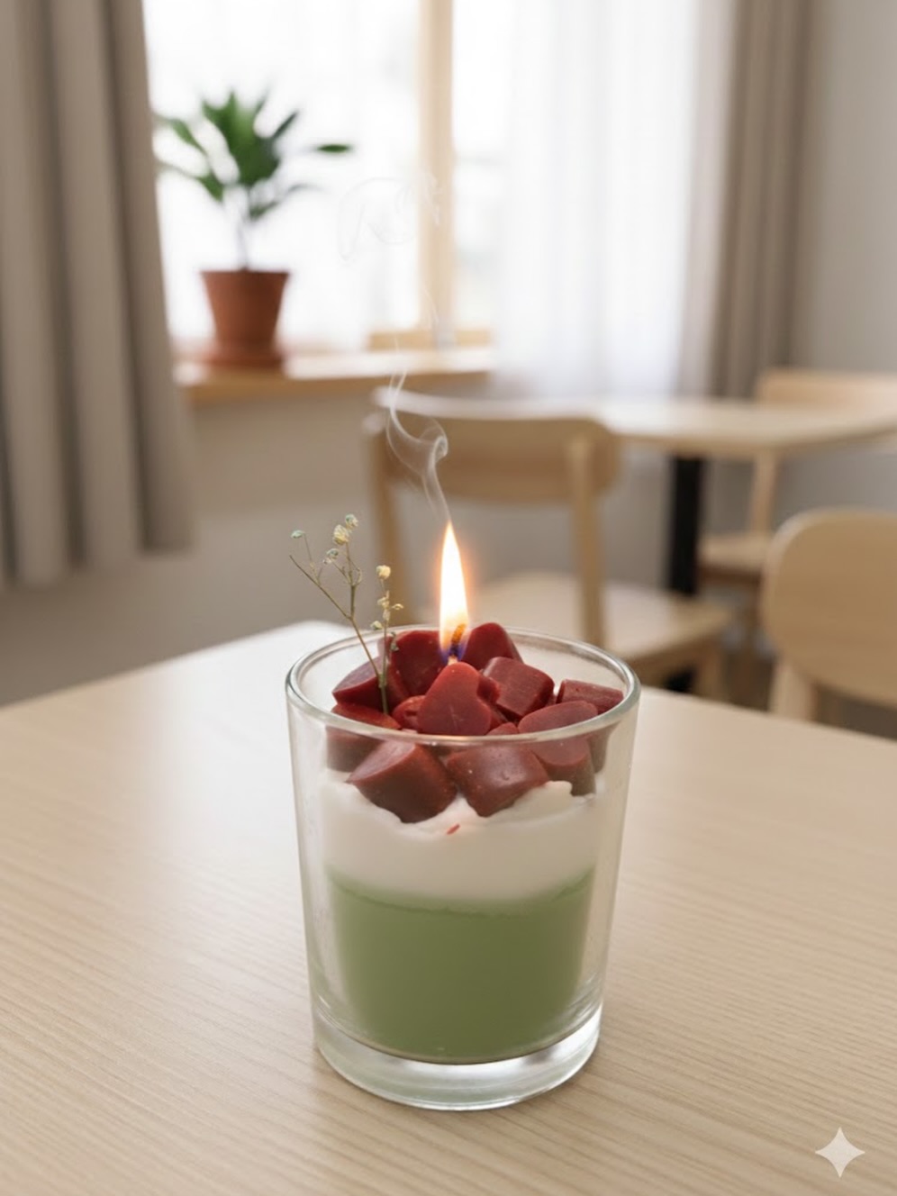 Your space finally matches your mood. ✨🕯️
There’s nothing quite like the soft glow of a hand-poured candle to reset your energy. Our new layered heart candle combines creamy aesthetics with a pop of matcha green and deep berry—the perfect centerpiece for your nightstand or coffee table.
Watch the hearts melt and the stress fade. Ready to upgrade your cozy corner? ☁️🌿
#CandleAesthetic #SelfCareDaily #HomeDecorInspo #HandPouredWithLove #CozyVibes SmallBusinessLove