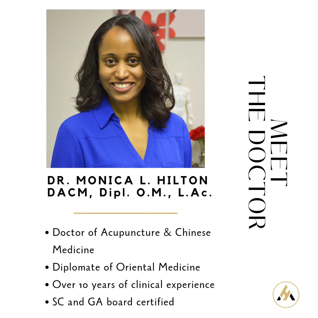 Hi! I'm Dr. Monica, the owner of Hilton Acupuncture. I'm a Doctor of Acupuncture and Chinese Medicine and a Licensed Acupuncturist in SC and GA. 👩🏽⚕️
I grew up in Mount Pleasant, SC, and recently moved back to the area to help care for my parents. ♥
My interest in Traditional Chinese Medicine (TCM) began several years ago after a friend suggested that I try acupuncture to help relieve my migraine headaches. I researched TCM online and was immediately drawn to its theory. 🤓 I was motivated by how it worked to heal the mind and body as one entity and how it focused on addressing the root cause of illnesses. I started to analyze my health, my role in causing those issues, and how so many people could benefit from this kind of medicine. 🤔 At that moment, I knew I wanted to study TCM and immediately started looking for a school to attend. 😊
I opened Hilton Acupuncture to help as many as possible achieve optimal health with TCM through education, holistic treatment, and guidance. 😌 I have practiced TCM for over 10 years. I treat various conditions, from acute and chronic pain to digestive disorders, seasonal allergies, anxiety, and insomnia. I especially enjoy helping those with fibromyalgia, chronic stress, and migraine headaches reclaim their health and return to doing what they love. 😊
Give us a call at 843-735-9675 to schedule a consultation. ☎️ We look forward to working with you. 🙂
#hiltonacupuncture #acupuncture #TCM #acupunctureworks #painrelief #fibromyalgia #stressrelief #mountpleasant #migraine #insomnia