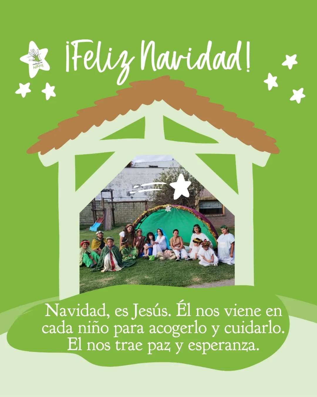 🎄Se acercan las fiestas, se acerca un momento de compartir con nuestros seres queridos, de revivir el nacimiento de Jesús... Desde la Ciudad de los Niños queremos agradecer infinitamente a todas las personas que acompañan diariamente y hacen posible la tarea de cuidado de las infancias, de las más diversas maneras con sus servicio, amor y acompañamiento. Que el Niño Dios llene sus corazones de paz y esperanza...
🙌Los invitamos a compartir la Nochebuena en la Capilla de la Ciudad de los Niños 20hs y la Navidad 10.30hs
#pesebre
#ciudadelosniños #navidad