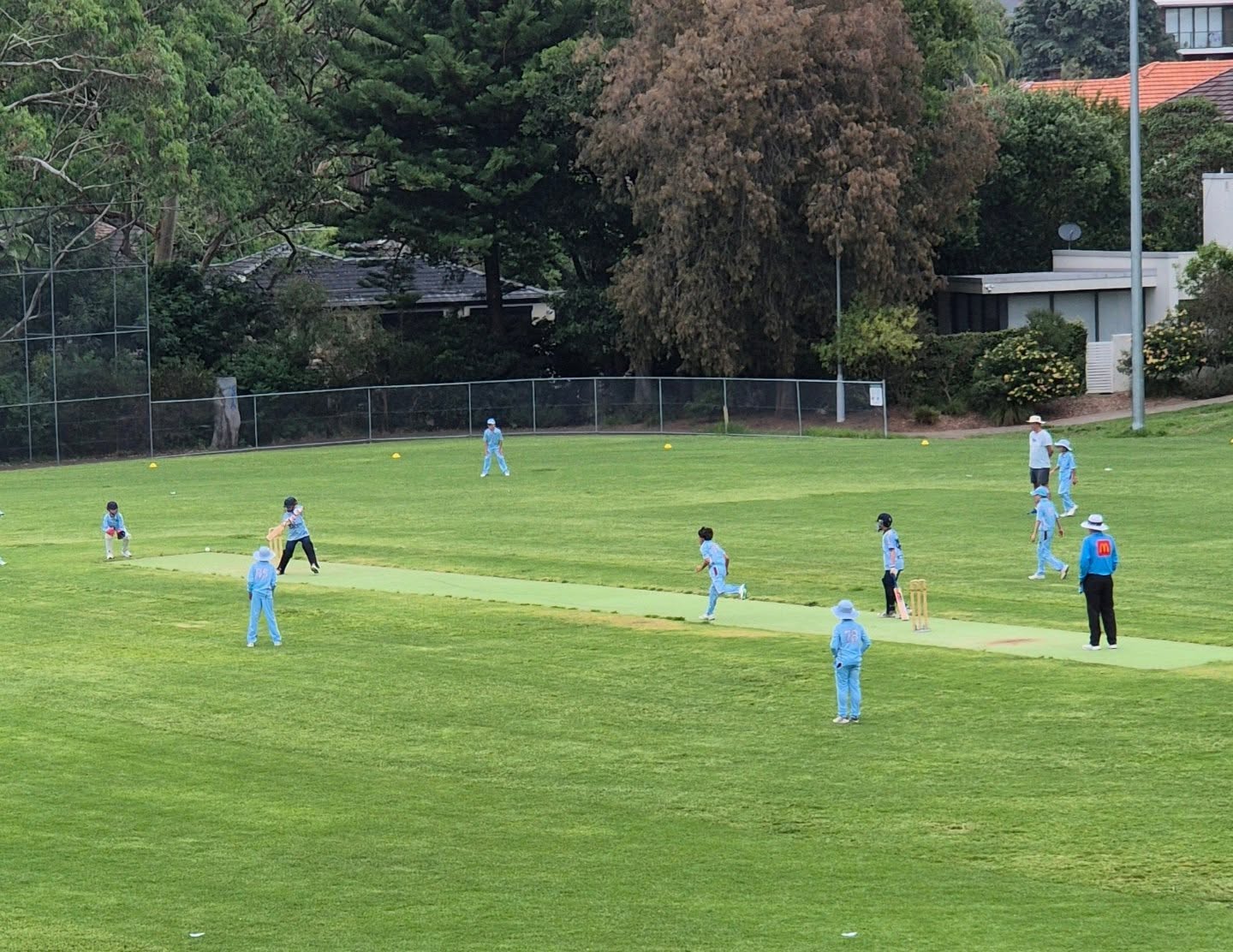 Our U11s batting vs North Shore.