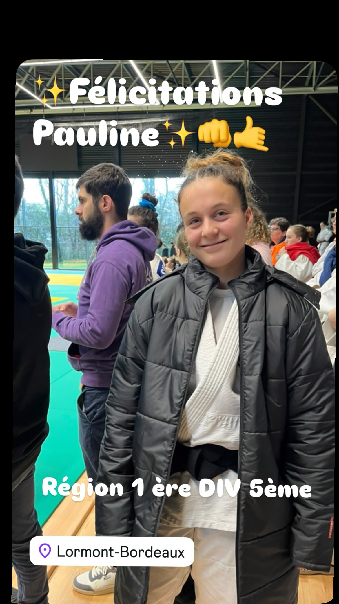 🔥 Bravo Pauline ! 🔥
5ᵉ place en -70 kg 💪
À un souffle de la finale…✨
De l’engagement, du courage, de l’expérience gagnée.
La médaille n’est pas là, l’avenir oui 👊⭐️
Bravo également à Raphaël Viala pour sa participation il ne réussira pas à s’imposer sur cette belle compétition.
Nous les retrouverons sur la sélection 2 DV 29 mars 👊✨
#dojostmartinois #judoclubcotebascolandais #shiaiclubcapbretonangresse