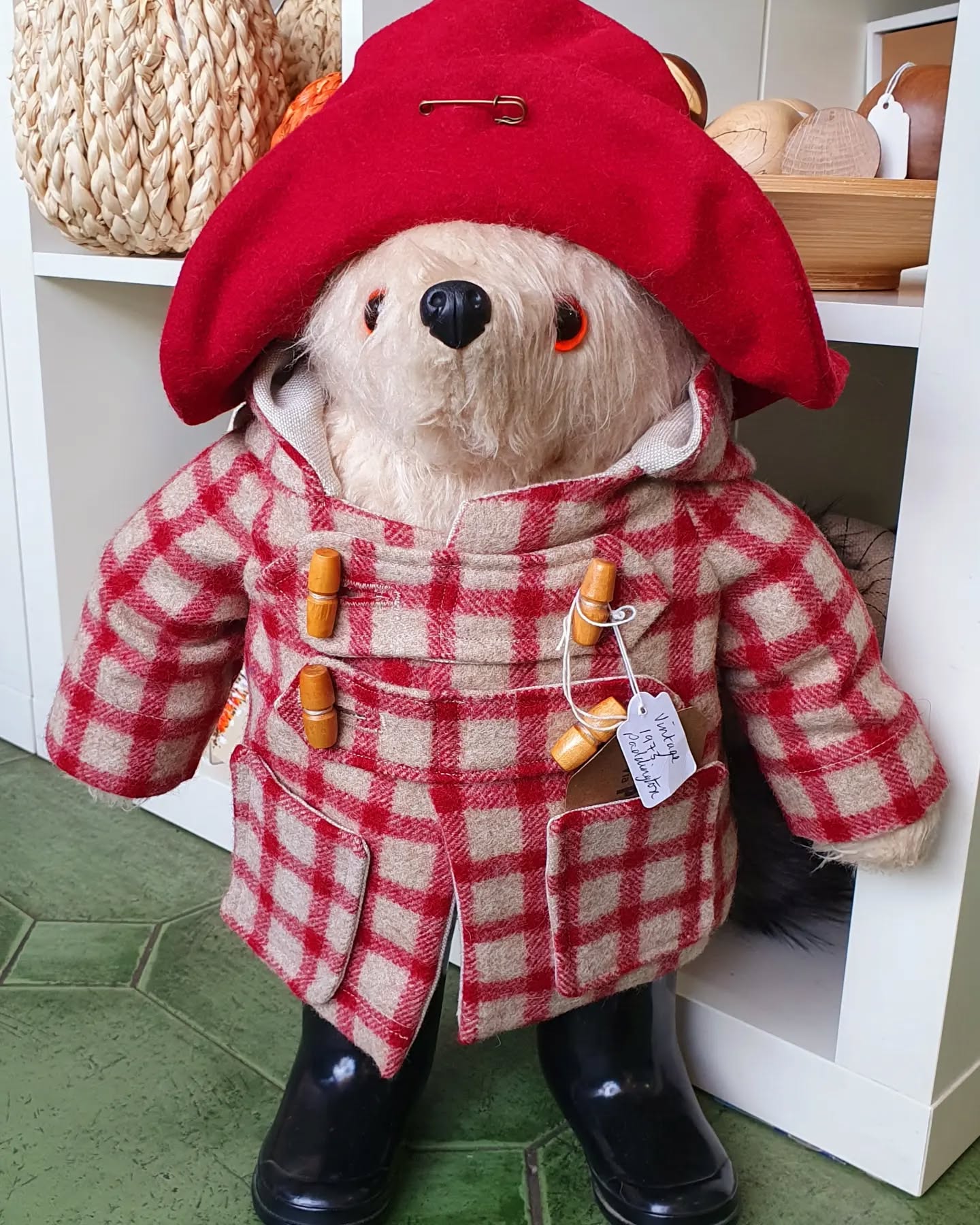 It's nice having a bear about the shop π Handmade by Rose