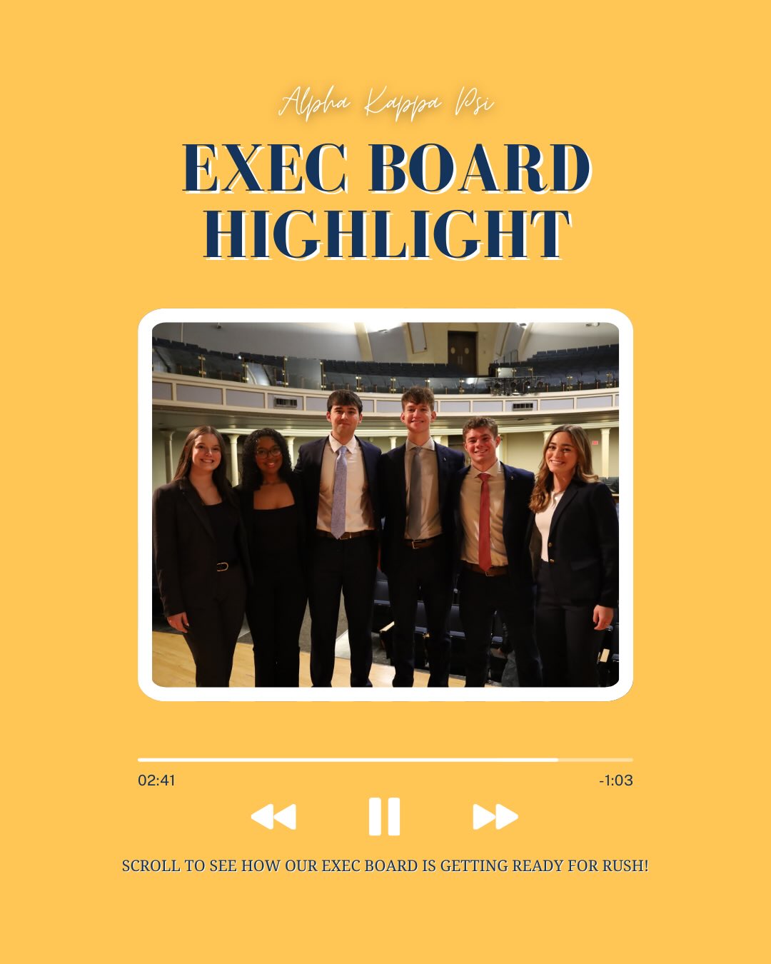 Take a look on how our Executive Board is getting ready for rush and some of their advice!
All application updates were sent out today, so check all of your personal email’s inboxes if you have not received any information. We are looking forward to seeing everyone at Meet and Greet (invite only) tomorrow!