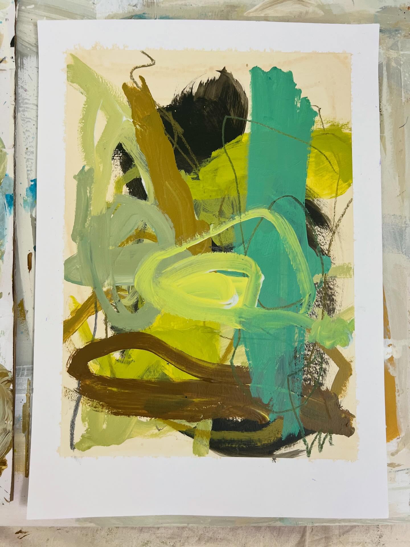 Works on paper exhibition coming up in @railwaystreetstudios in March. Excited to be exhibiting with @erinomalleyart. Keep your eye out for more info! I am painting away, lots of works in progress at the moment 💚 #railwaystreetgallery #newexhibitioncomingsoon #nzartcollectors #nzartcommunity #mariaowensart