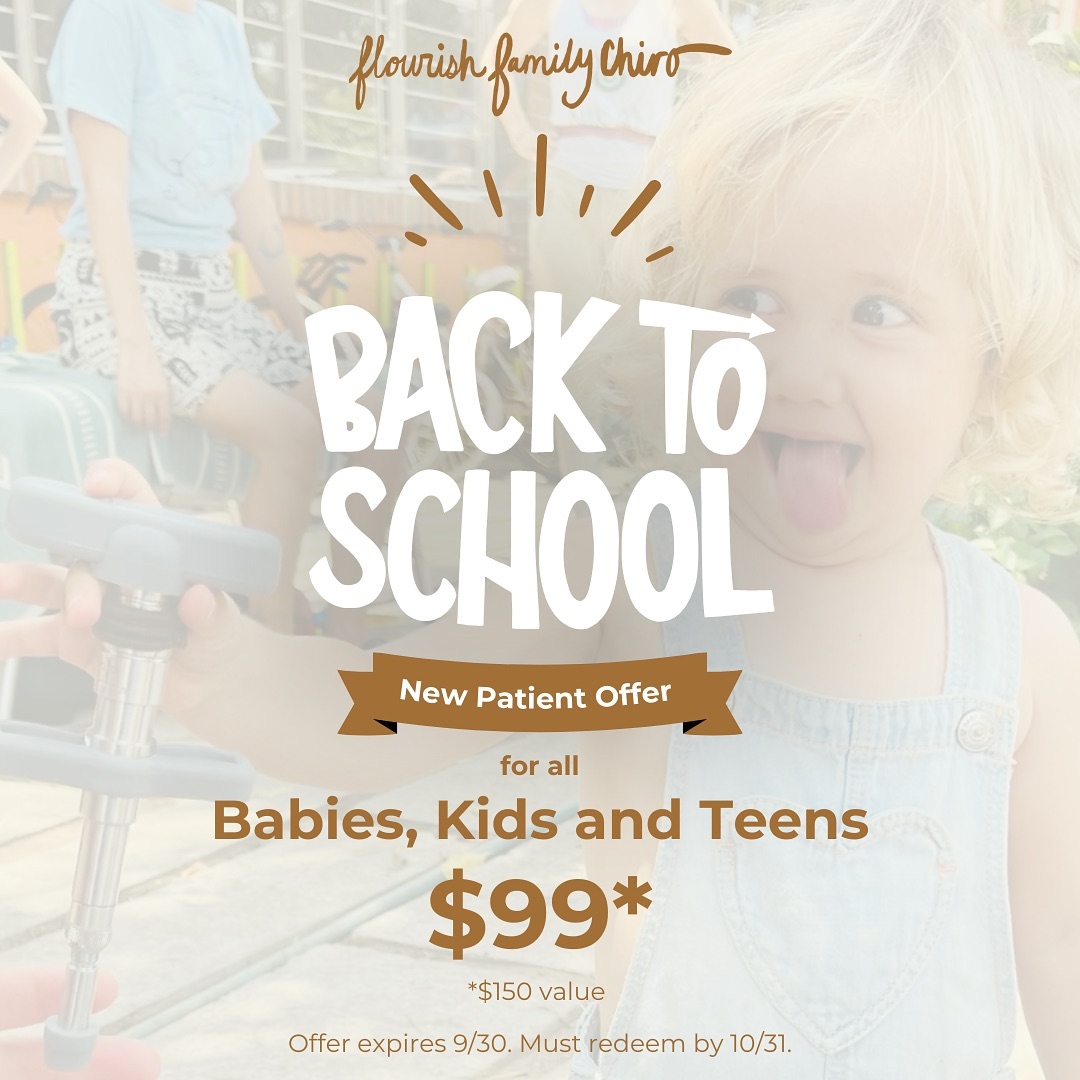 Babies, kids and teens benefit from chiropractic care. See how below👇🏼
With the start to the new school year and during this transition into fall, we are here to support you and your family by offering $99 new patients exams for babies, kids and teens! ✨
How we can support your kiddo through chiropractic care:
▫️Assist their nervous system in being adaptable to change
▫️Boost their immune system
▫️Help with aches/sore muscles (*hello heavy backpacks 👀)
▫️Enhance performance, mobility and function when starting a new sport season
▫️Improved focus and concentration
▫️Better sleep quality
Starting chiropractic care as a kid can be so powerful in setting your child up to flourish in the future 🌸
Interested in getting the entire family under care? Be sure to ask about our new family pricing 🤩 We are excited to support your kiddos in every stage through life!
*When booking at link in bio, add KIDSFLOURISH in the comments for discount to be applied.
#chiropractic #pediatricchiropractor #nervoussystemhealth #bayareachiripractor #perinatalchiropractor #sancarlosca #belmontca #redwoodcityca