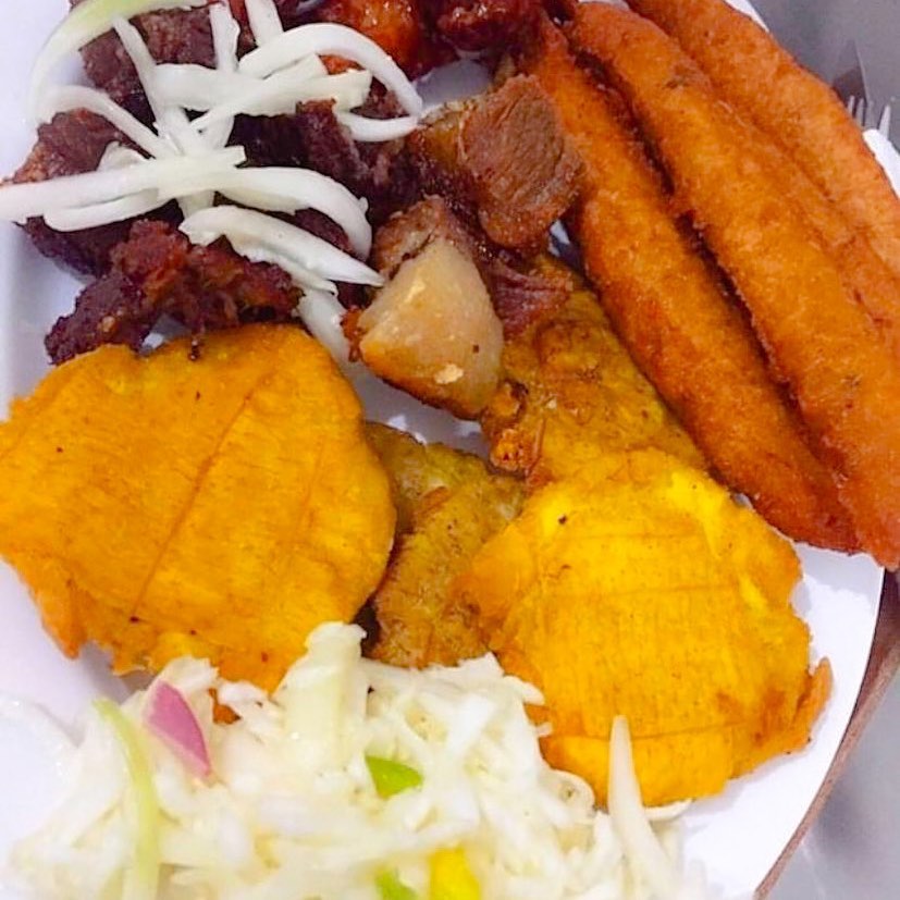 So, what’s for dinner? #haitiancuisine #griot #bannanpeze #pikliz #friedplantains #friedporkbites #tastebudsrequired