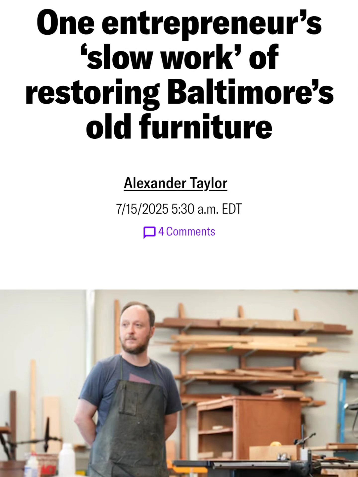 Thanks for the interest @baltimorebanner (and for making me sound much more coherent than I feel I am).