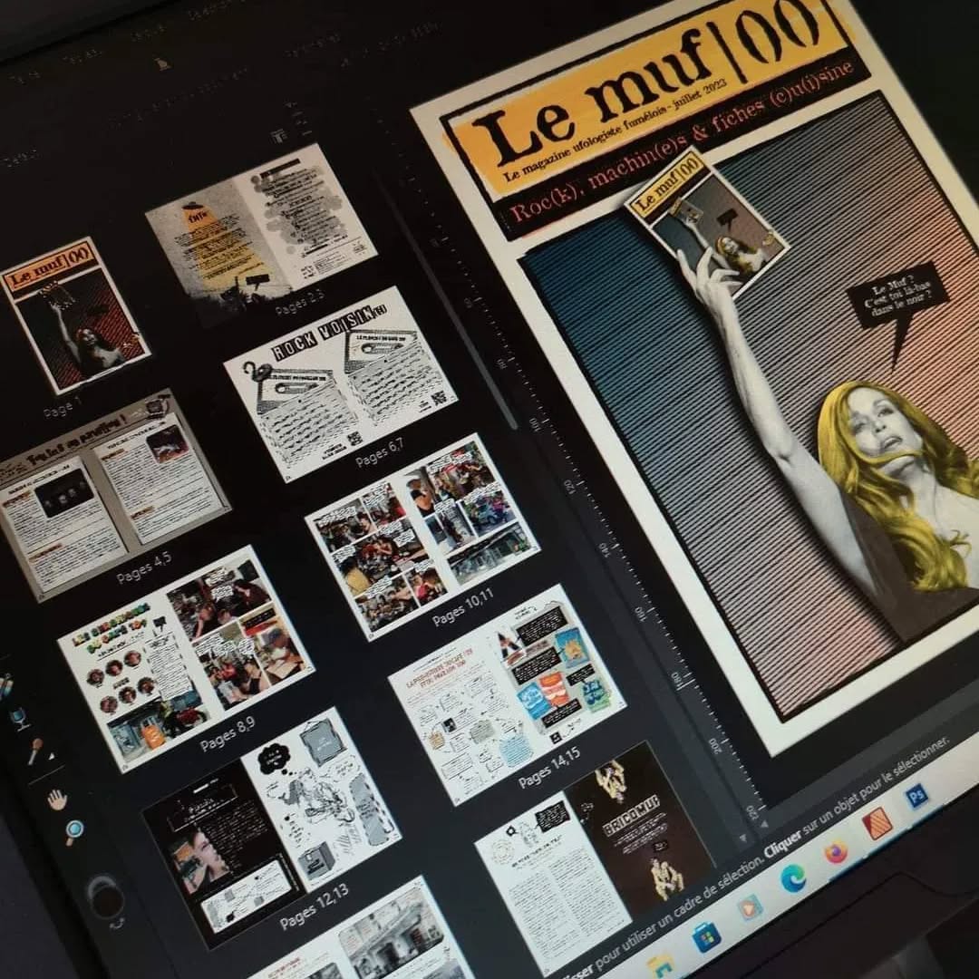 🖨 Le Muuuuf ! C’est parti pour l’impression !
Un incroyable magazine de fans se trame depuis quelques mois entre le gang du @109_cafeculturel, After-Before Pavillon Fumel et @lafabriquetoimeme
👉 Un FANZINE tout neuf à découvrir le 7 juillet !
🙌 Avec @emma_hsl fédératrice de projets, @captaineafterbeforepavillon108 maître des lieux, @emilieblabla_graphiste Ingénieuse au clavier artistique, @g6kbz, @lejeuultime, @tatiesténaffie, @christelleloubriat, Marine Bourgeois @sharplyobjective, @hecaate, @cubi_boumclap, @lucilebeyei, @cinelibertylibos, Dalida, Mulder et Scully, entre autres…
#fanzine #magazine #fumel #lemufzine