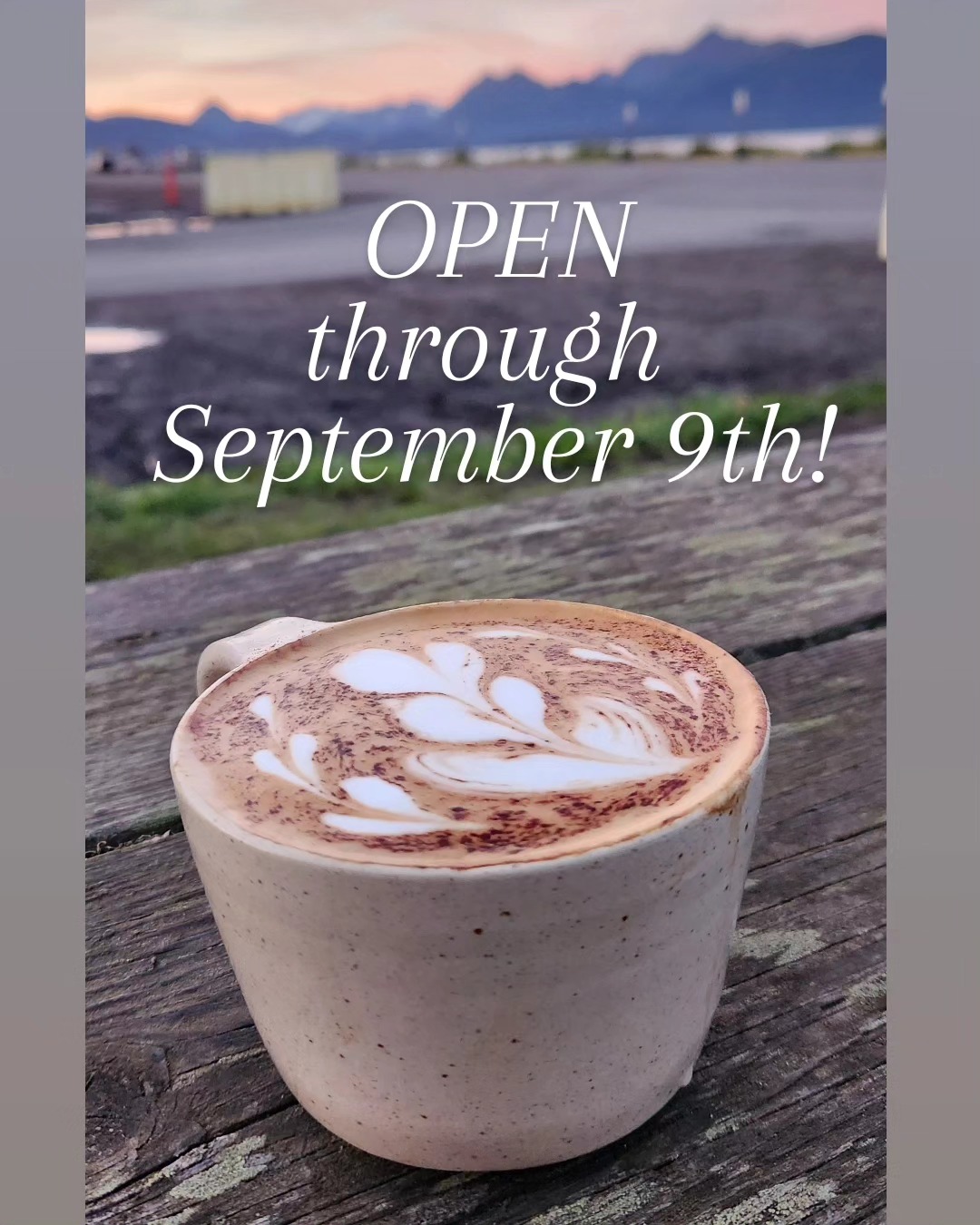 It's true! We're still open!
❤️☕️ ❤️