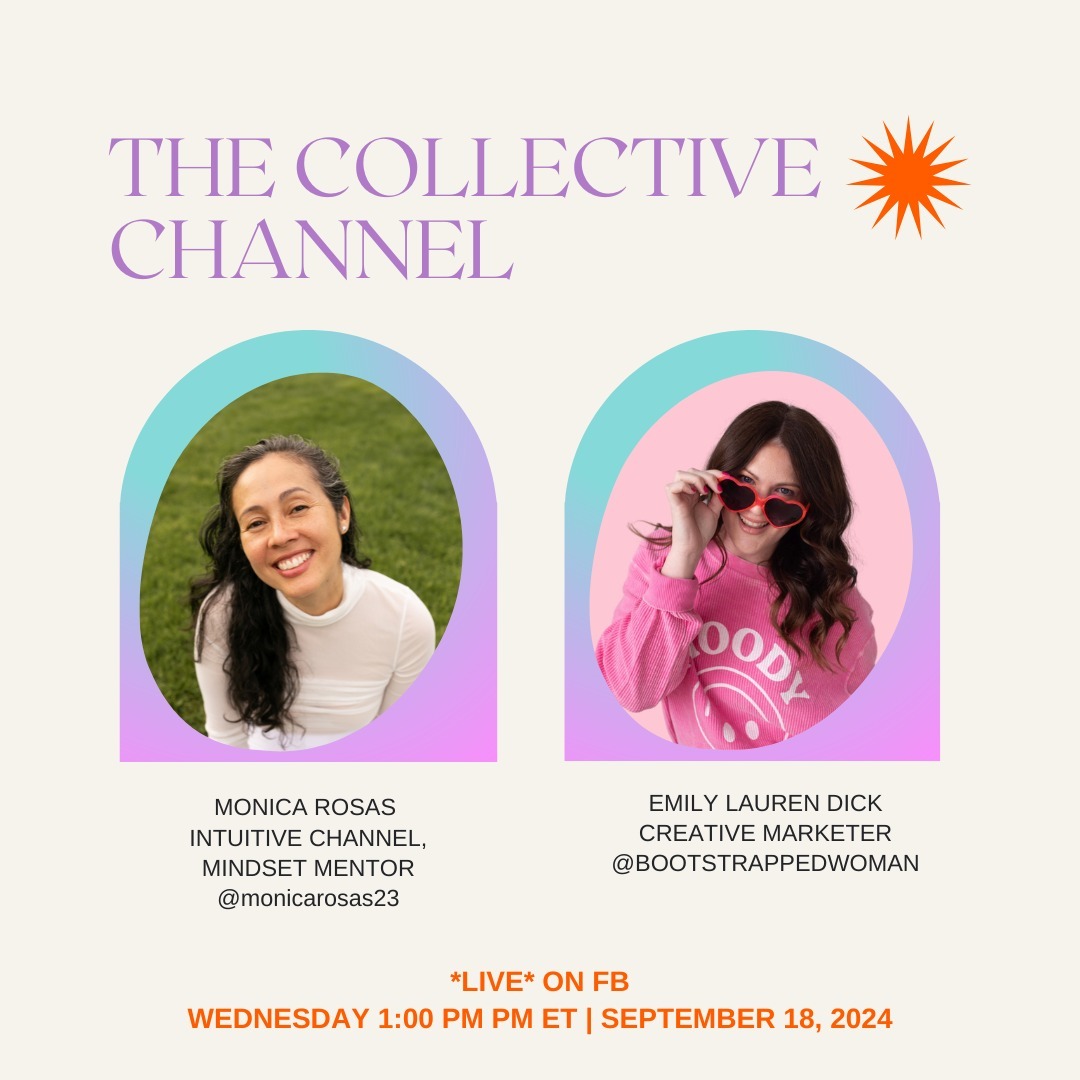 It's this coming WEDNESDAY!
Hello my fellow muti-passionate women entrepreneurs!💫
Aspiring to run a SUSTAINABLE business without burning out?🤯
Don’t miss the next Collective Channel with Emily Lauren Dick!
#CollectiveChannel
#burntout
#sustainable
#InspirationalTalks
#mindsetmentor