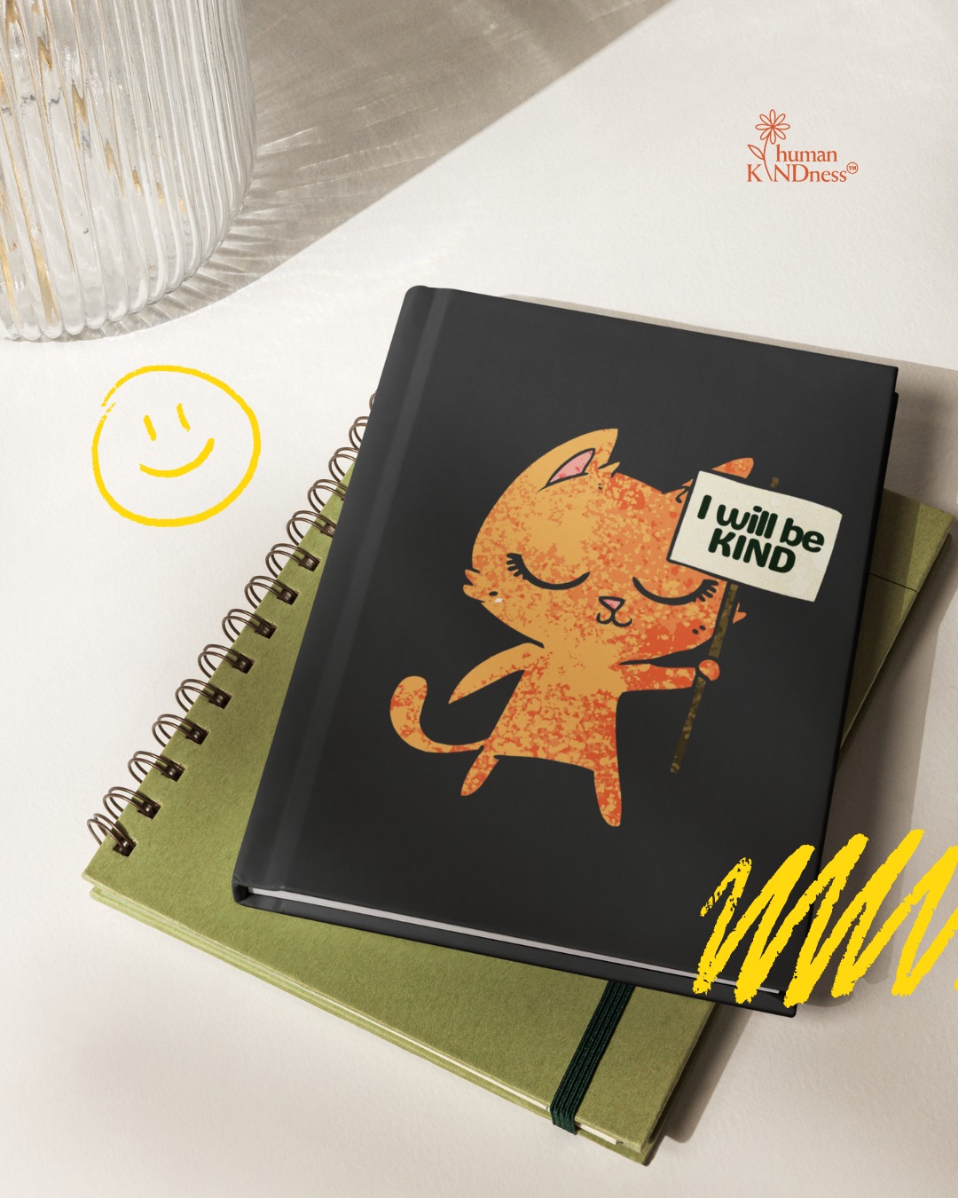 humanKINDness™ Commitment Journal ✍️💛
This is where commitment becomes visible, where intention turns into action.
Part of the Commitment Capsule, this hardcover matte journal is made for the moments you decide to show up differently. For your goals. For your values. For KINDness in action ✨. With a clean, modern finish and a flexible sewn spine, it opens easily and stays steady through every reflection, truth, and promise you put on paper.
The perforated pages invite release, sharing, and growth 🌱. Tear one out when a thought has served its purpose or pass a message forward when KINDness needs a place to land.
This journal tells the story of who you are and what you stand for, because commitment starts when you put pen to paper and mean it 💫
Shop now at https://zurl.co/XIihq 🛍️✨
#humanKINDness2025 #MakeAmericaKINDAgain #humanKIND